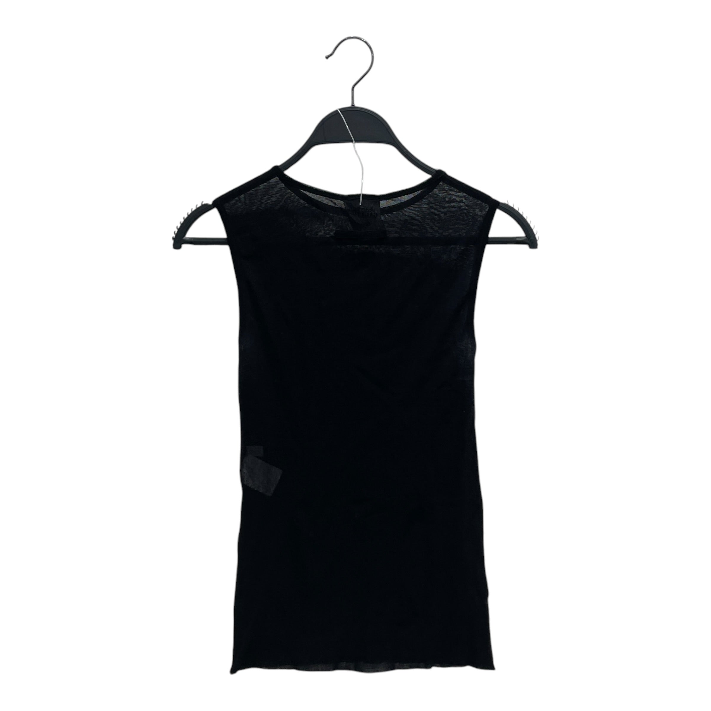 SHAYNE OLIVER/Jean Paul Gaultier/SL Blouse/S/Graphic/Nylon/BLK/BLACK WORLD MESH view 2