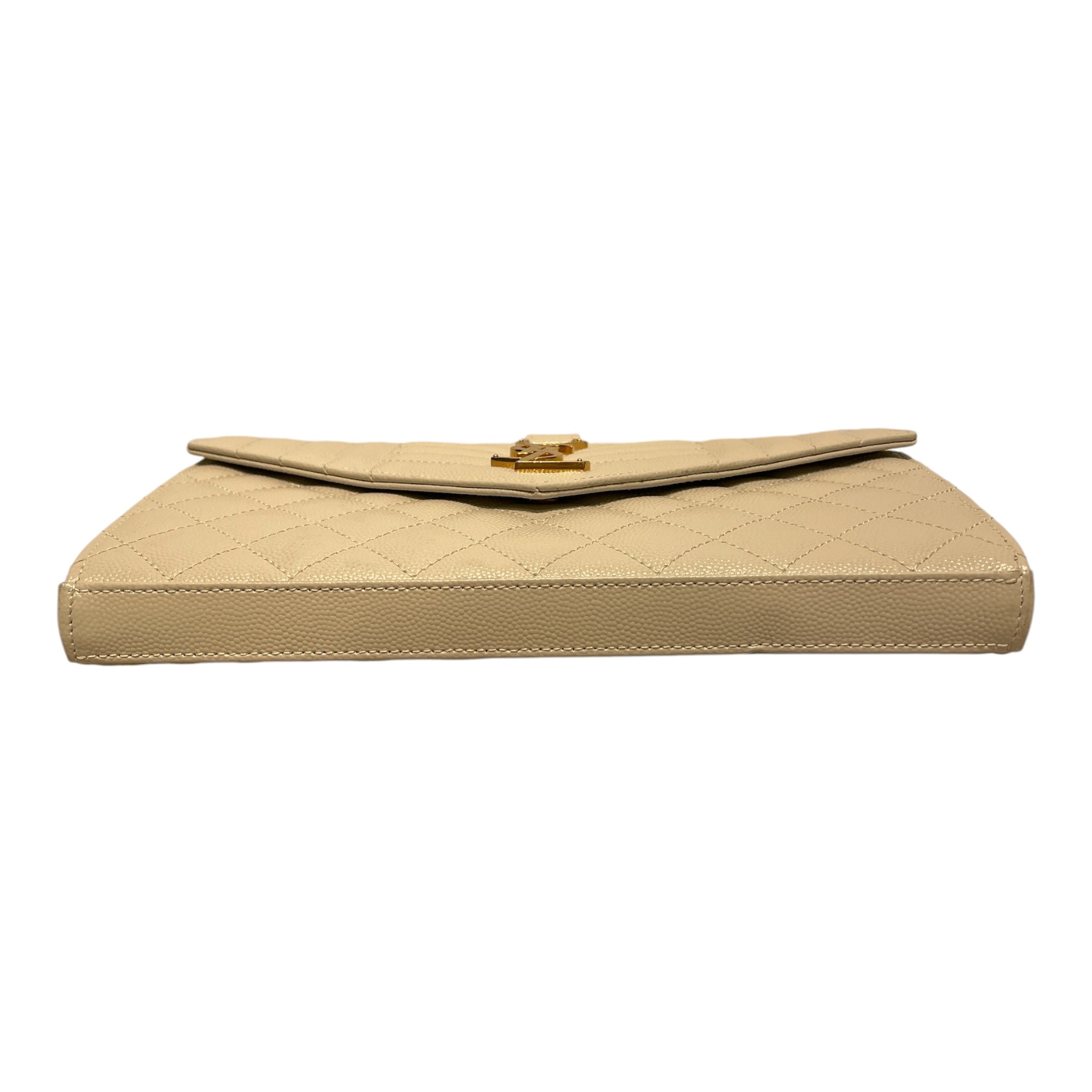 SAINT LAURENT/Cross Body Bag/Leather/WHT/ENVELOPE CHAIN WALLET view 3