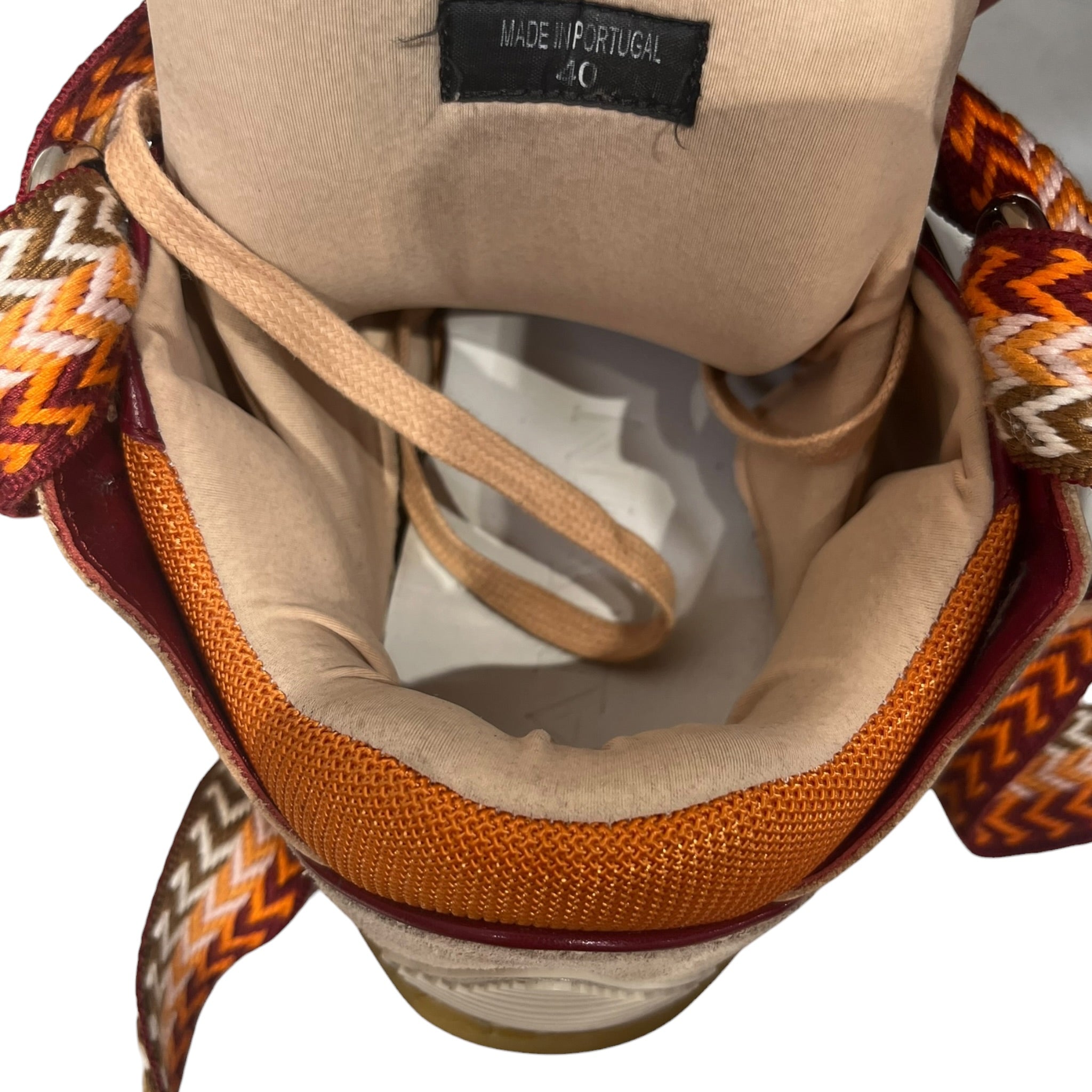 LANVIN/Low-Sneakers/EU 40/ORN/Orange Curb view 4
