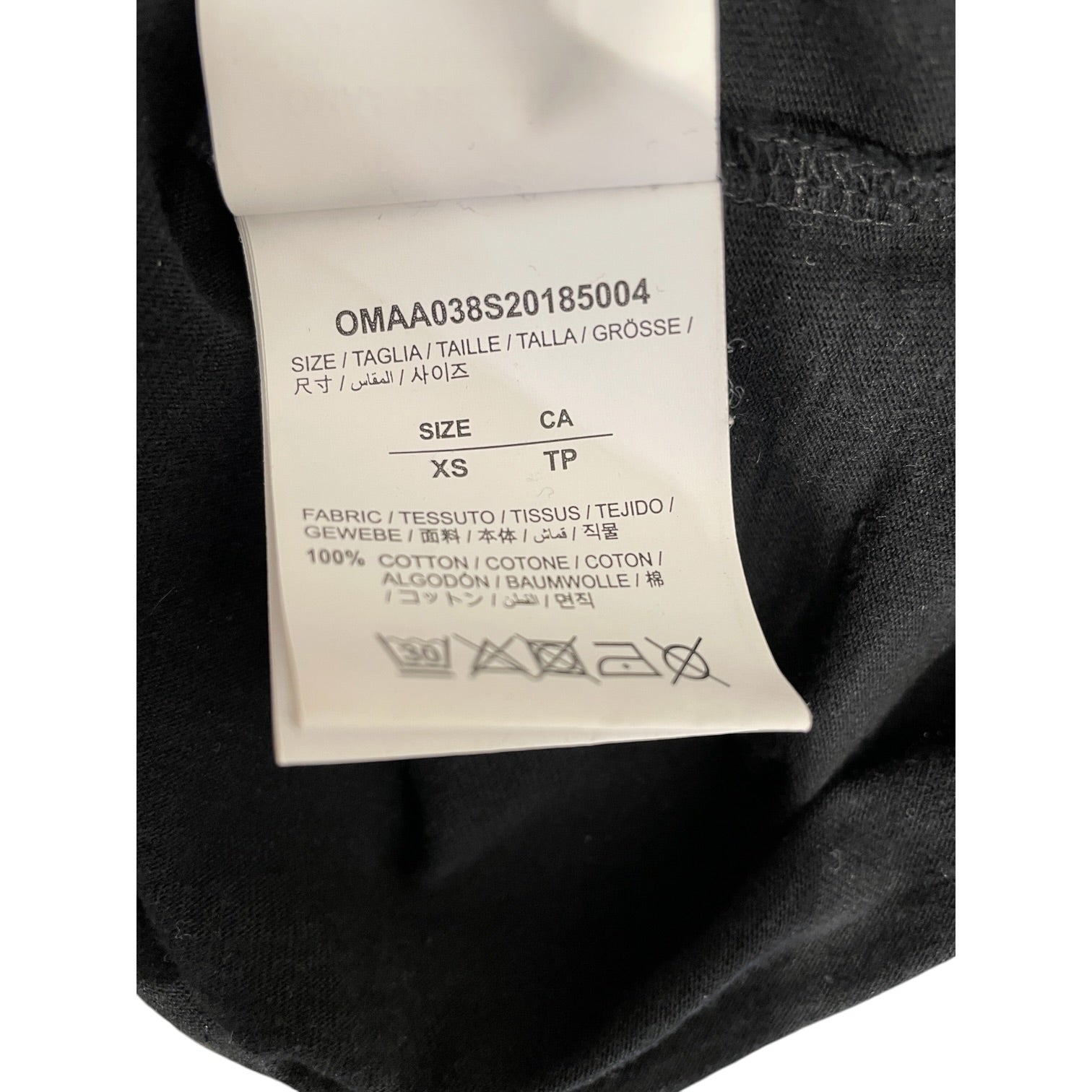 OFF-WHITE/T-Shirt/XS/Cotton/BLK/13TH CENTURY BACK view 6
