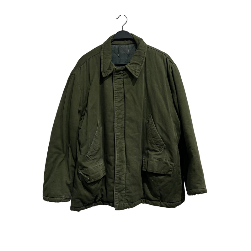 MILITARY/Vintage/Jacket/Cotton/GRN/EMAR ZIPPER