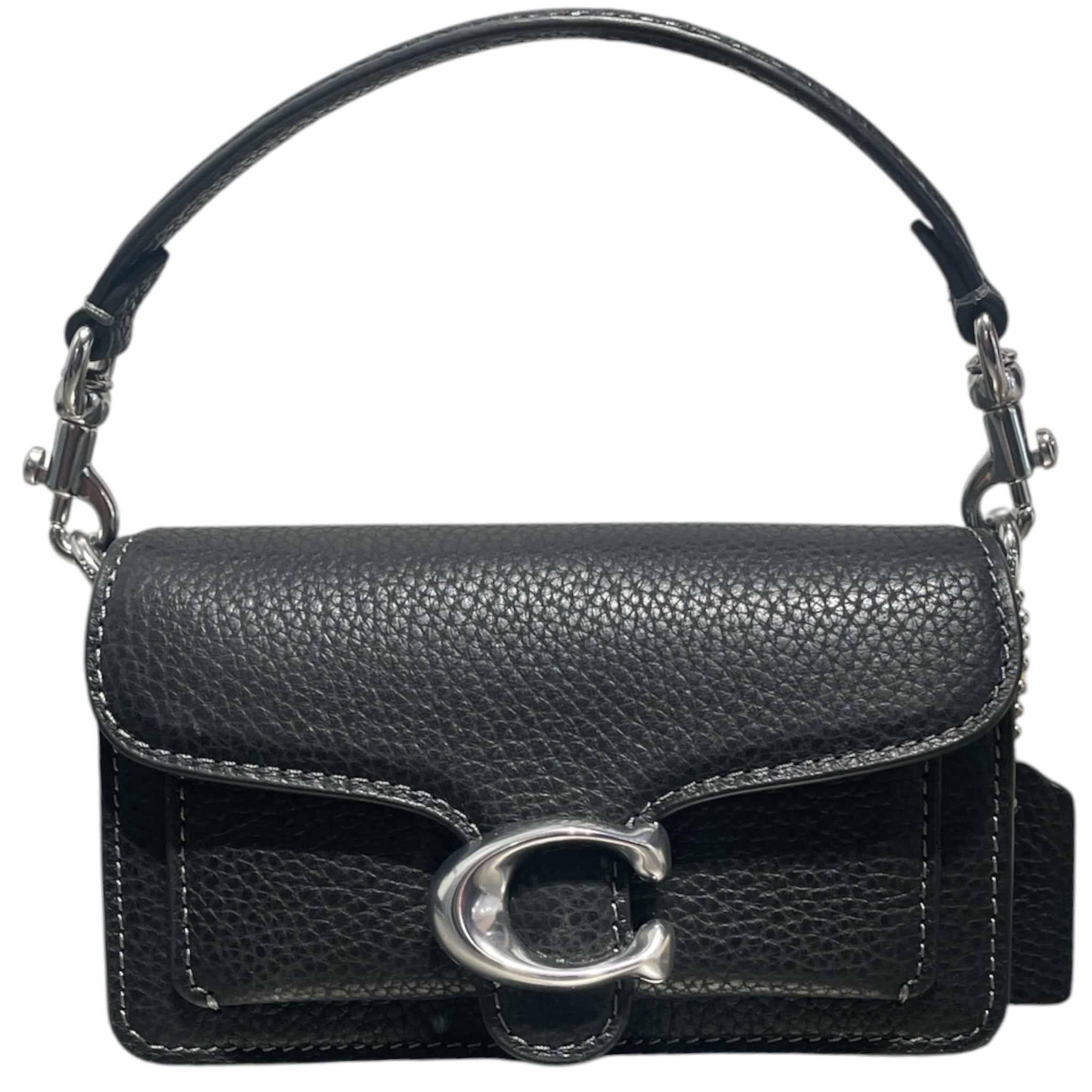 COACH/Bag/Leather/BLK/Mini Leather Tabby 12 view 1