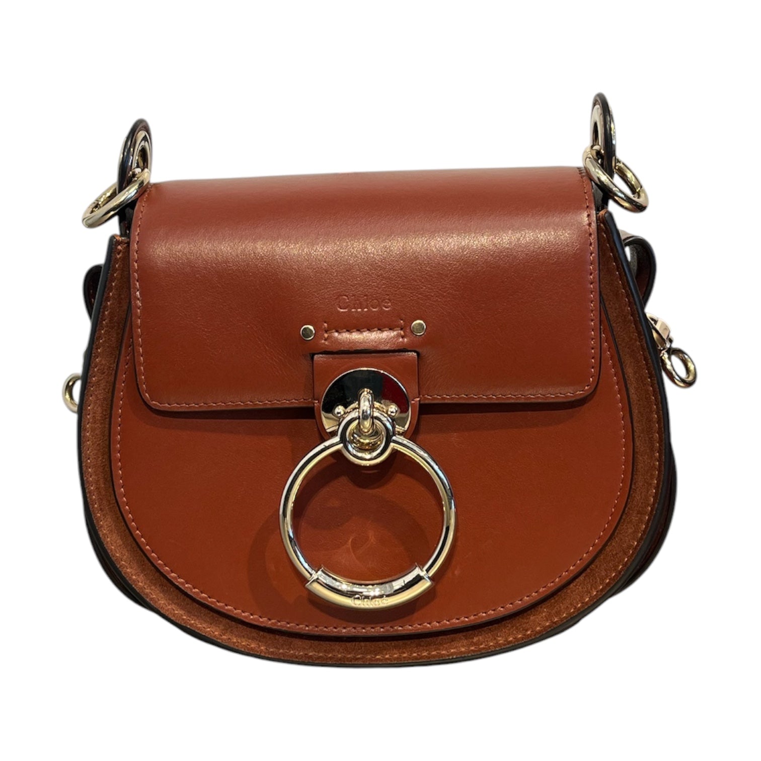 Chloe/Cross Body Bag/Leather/BRW/SMALL TESS BAG view 1