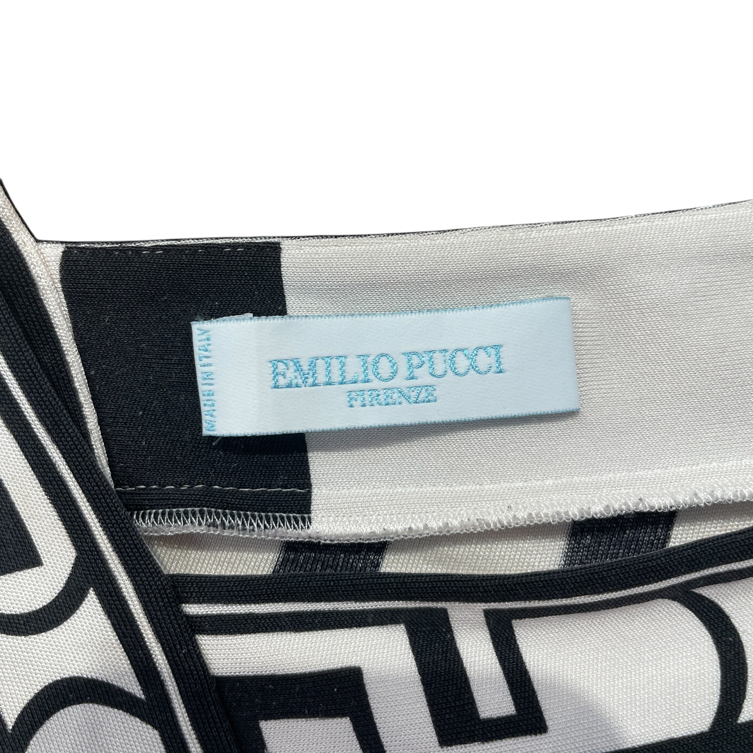 EMILIO PUCCI/Blouse/S/All Over Print/Silk/BLK/2000S TOP view 3