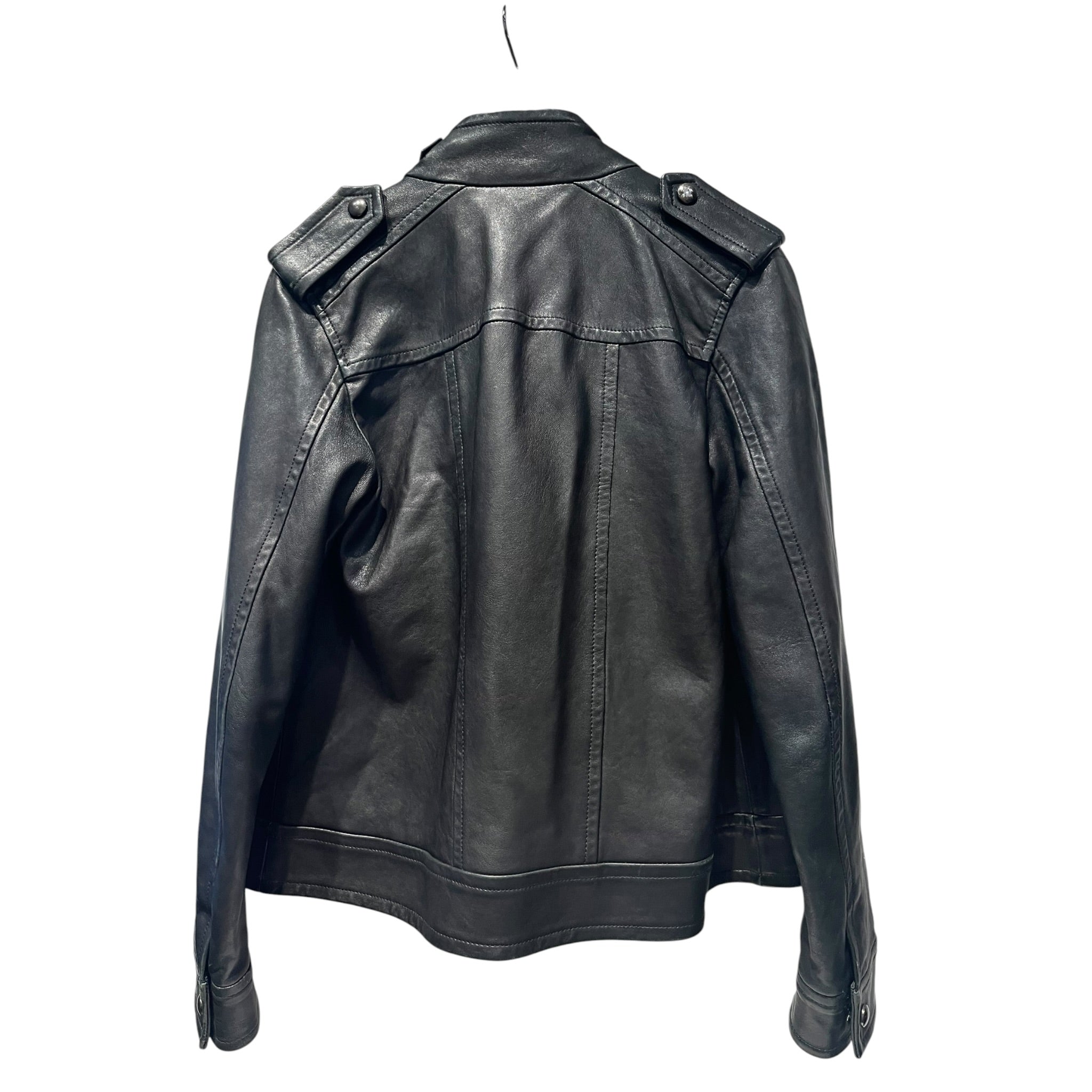 DIESEL BLACKGOLD/Leather Jkt/38/Leather/BLK/DOUBLE ZIPPER LEATHER JKT view 2