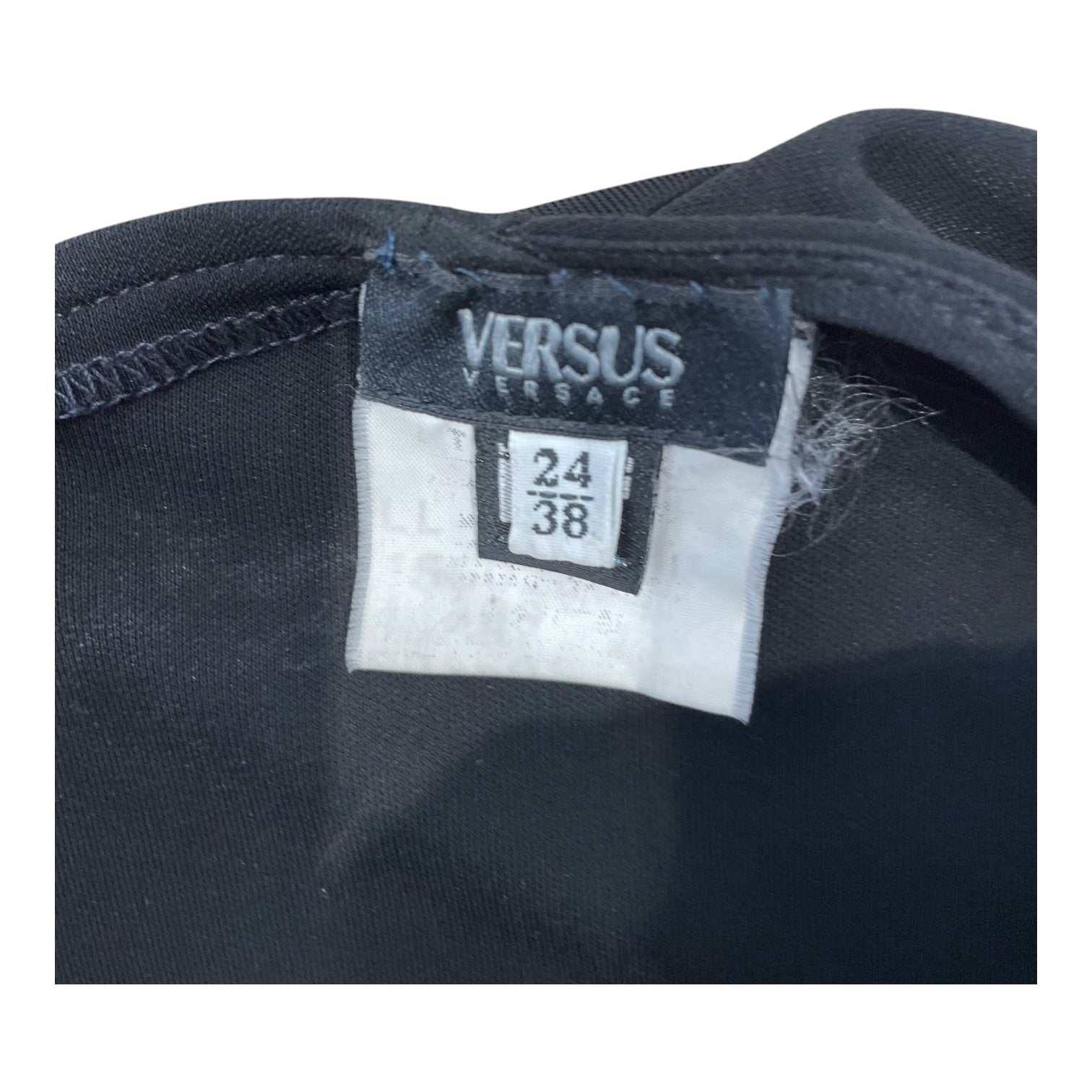 VERSUS VERSACE/Dress/24/Polyester/BLK/V NECK view 3