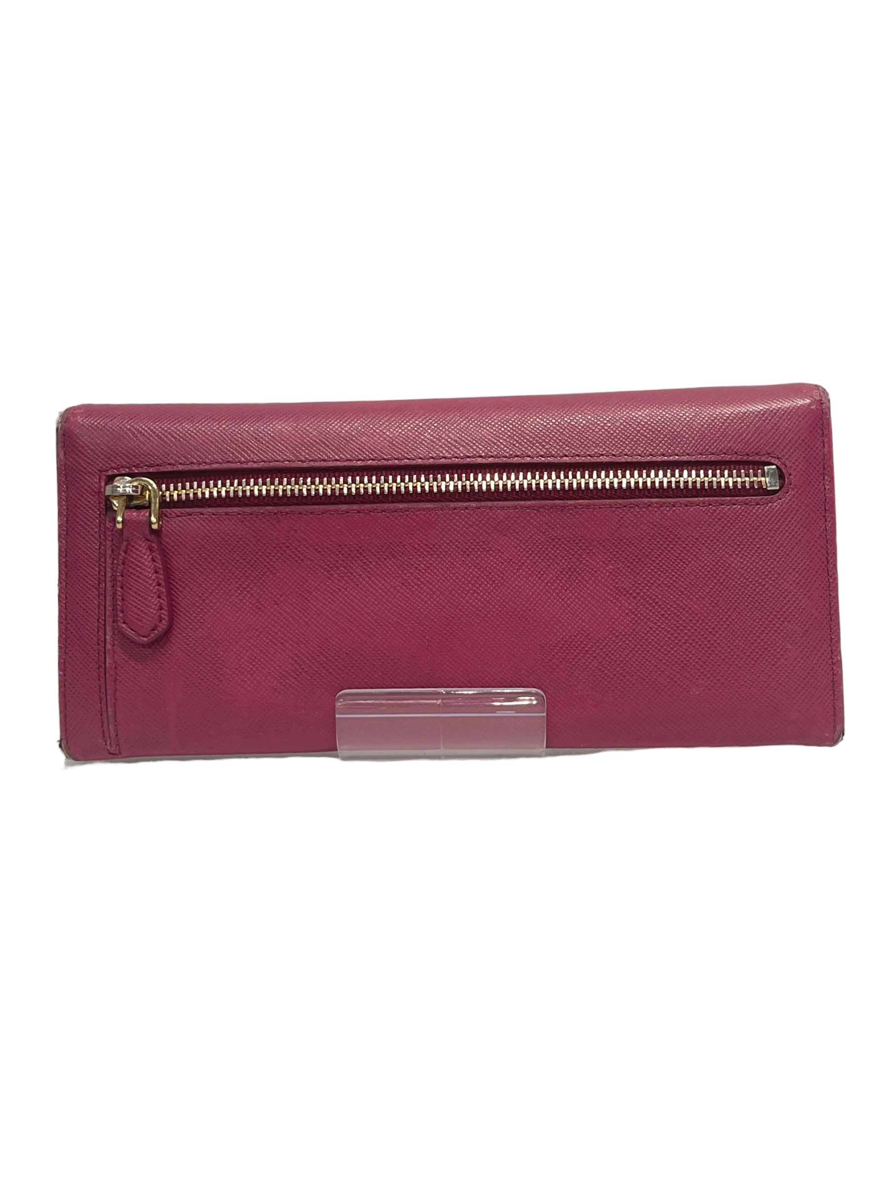 PRADA/Bifold Wallet/Leather/PNK/ view 3