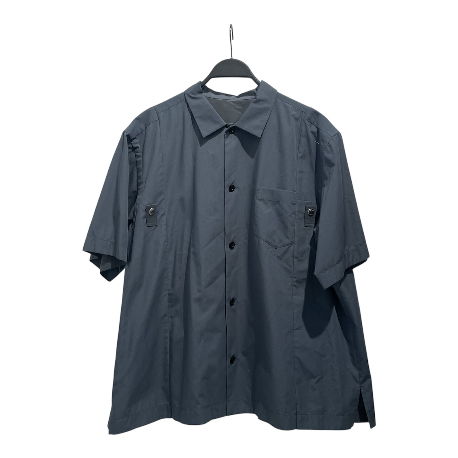 Sacai/SS Shirt/4/Polyester/BLU/Poplin Overshirt view 1