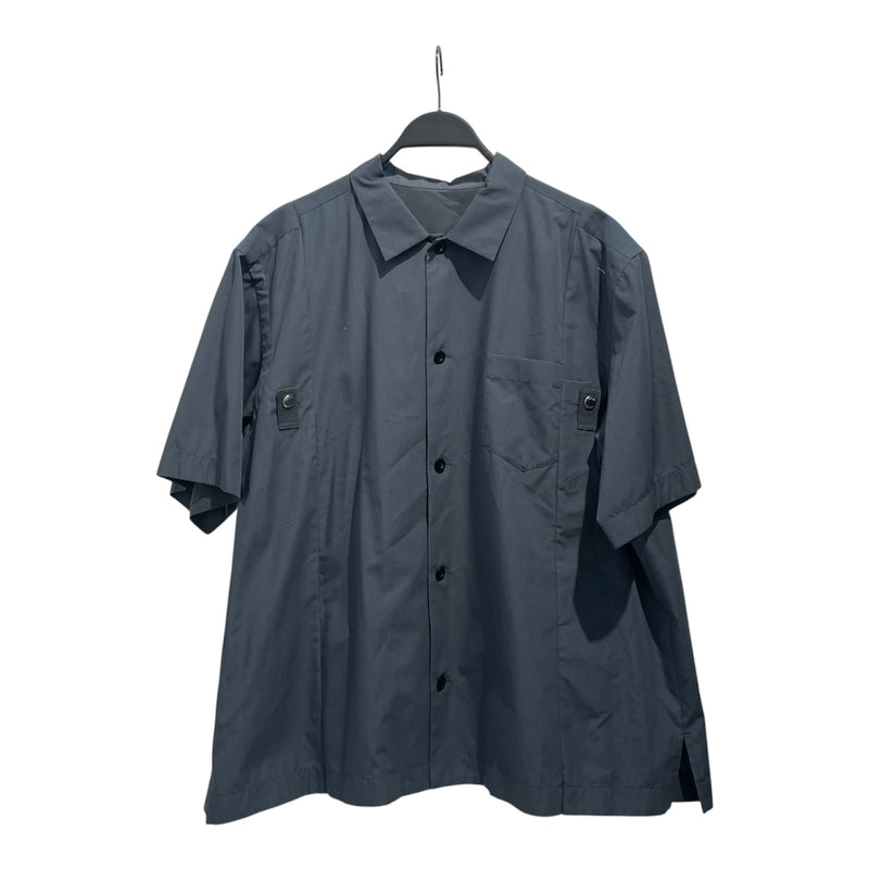 sacai プルオーバーシャツ Sacai/SS Shirt/4/Polyester/BLU/Poplin Overshirt – 2nd STREET USA