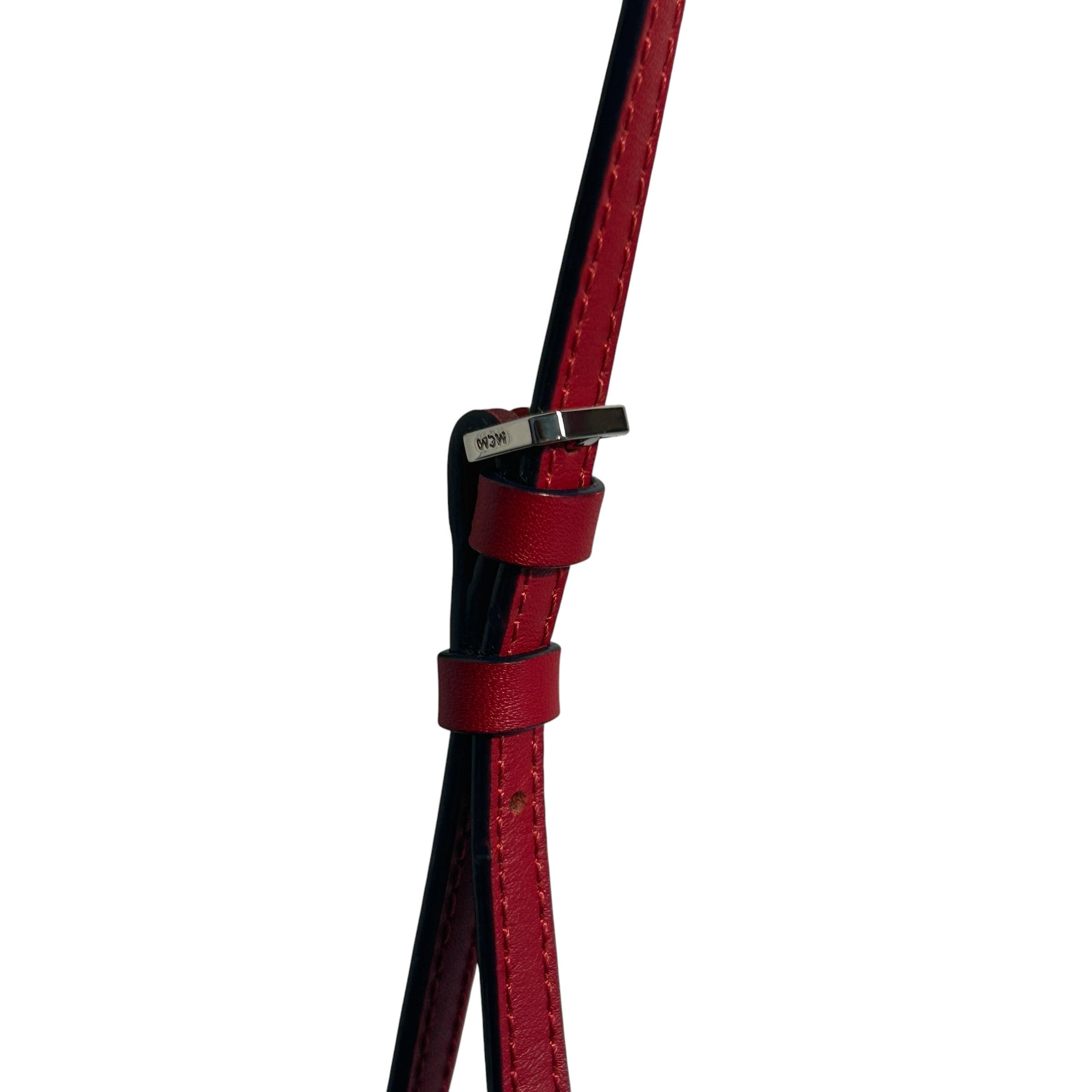 MCM/Cross Body Bag/Monogram/Leather/RED/viestos pouch crossbody view 4