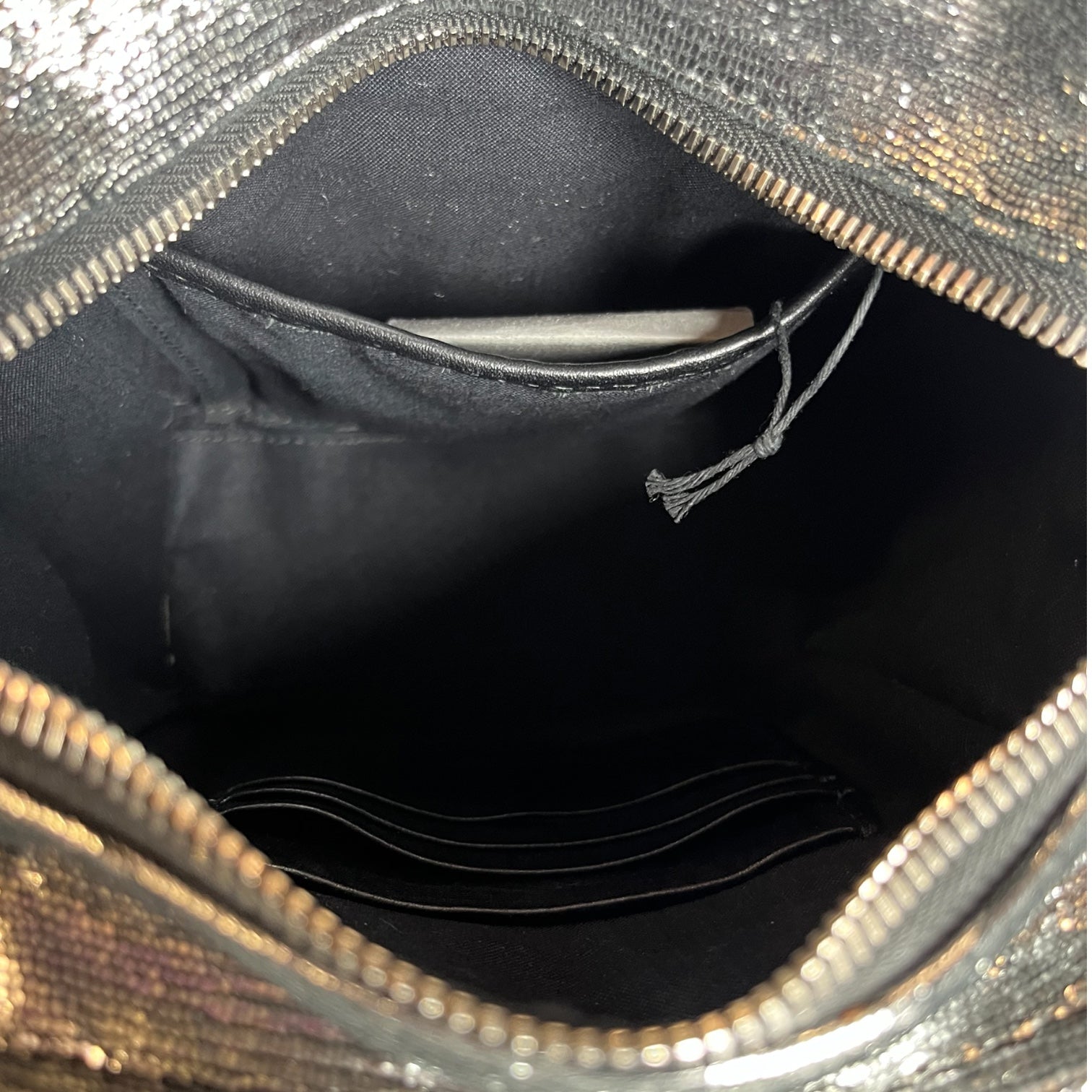 BALENCIAGA/Cross Body Bag/Iridescent/Leather/SLV/SILVER DISCO BAZAAR view 6