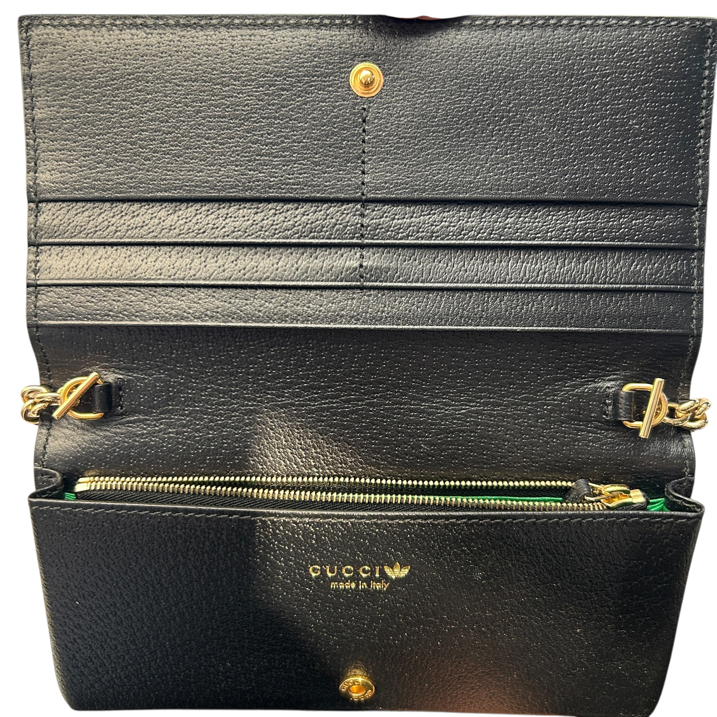 GUCCI/adidas/Cross Body Bag/Monogram/Leather/BLU/Chain Wallet Crossbody view 4