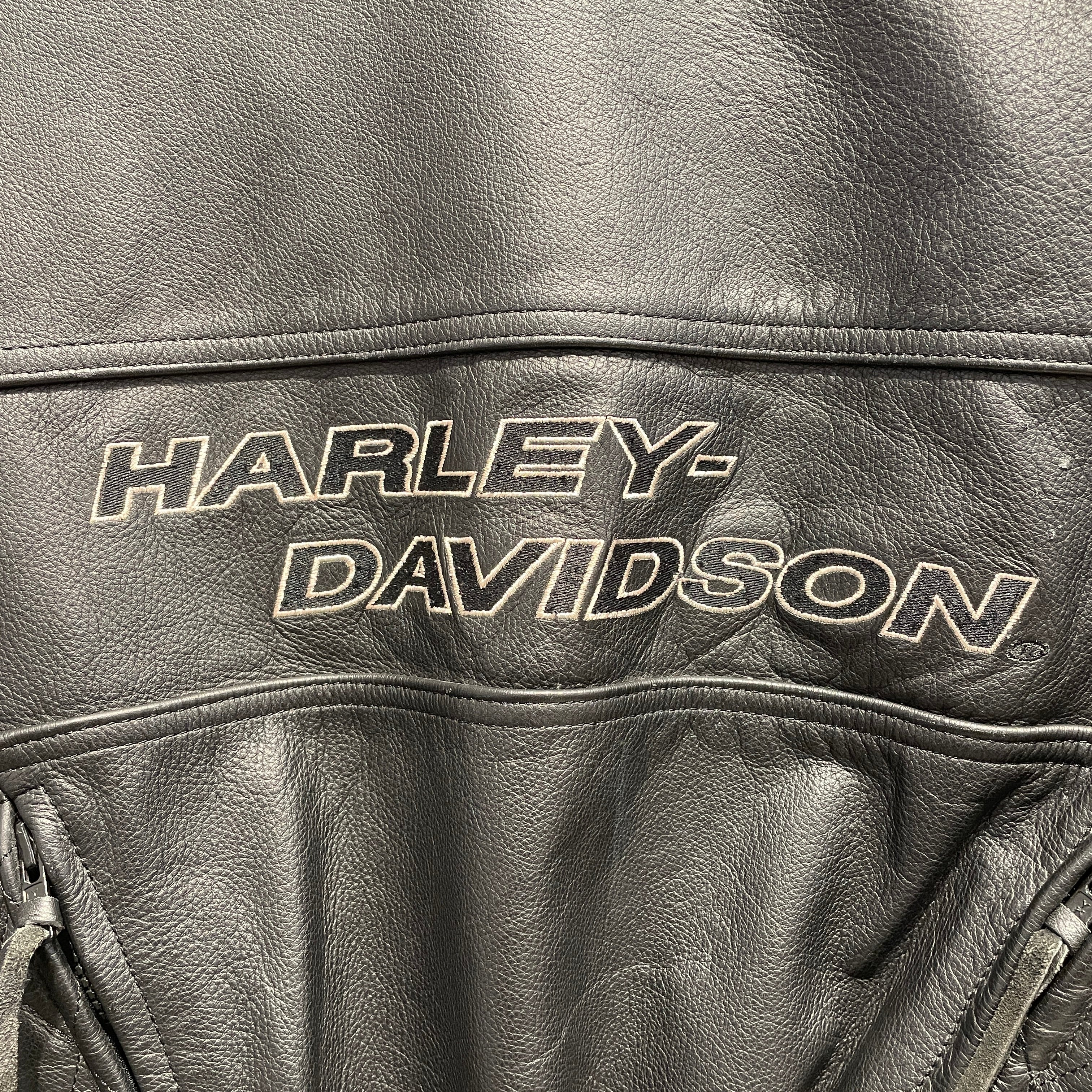 HARLEY DAVIDSON/Leather Jkt/M/Leather/BLK/ view 4