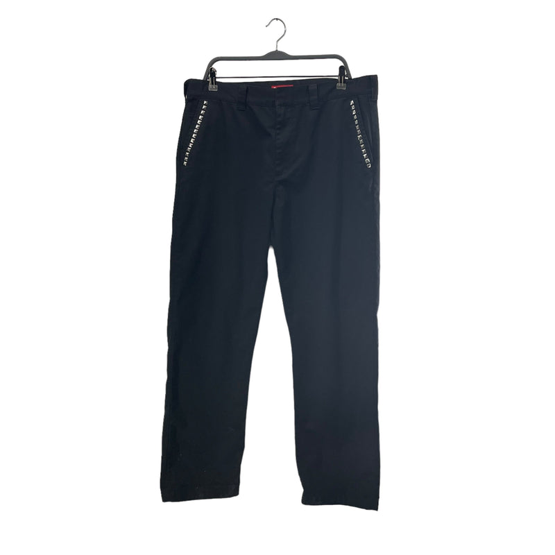 Supreme/Straight Pants/36/Cotton/BLK/STUDDED POCKETS