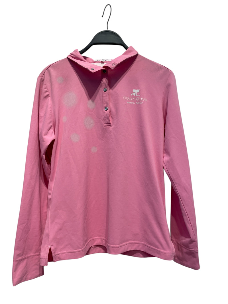 COURREGES/Polo, Rugby/40/PNK/LOGO ON CHEST