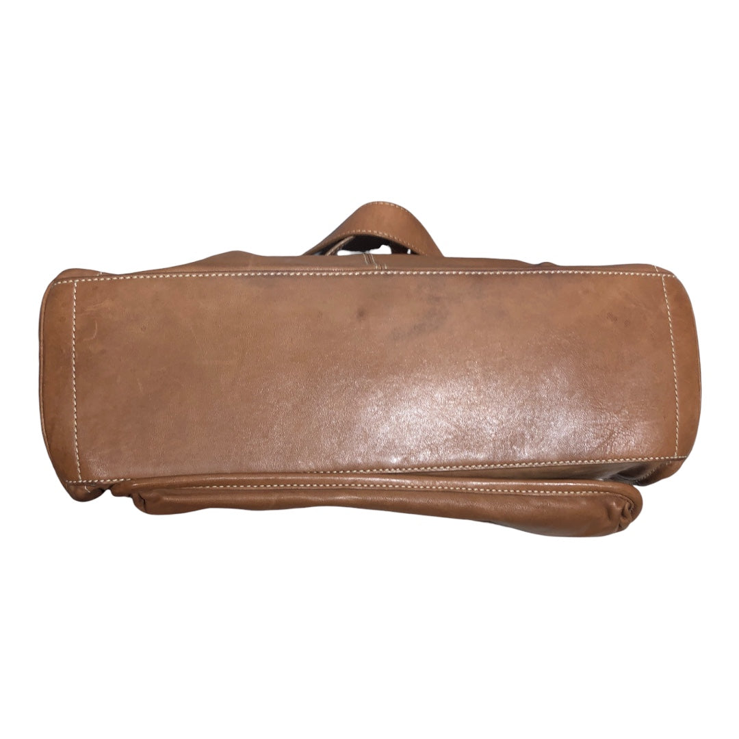 GIVENCHY/Hand Bag/Leather/BRW/Large magnetic front buckle view 3