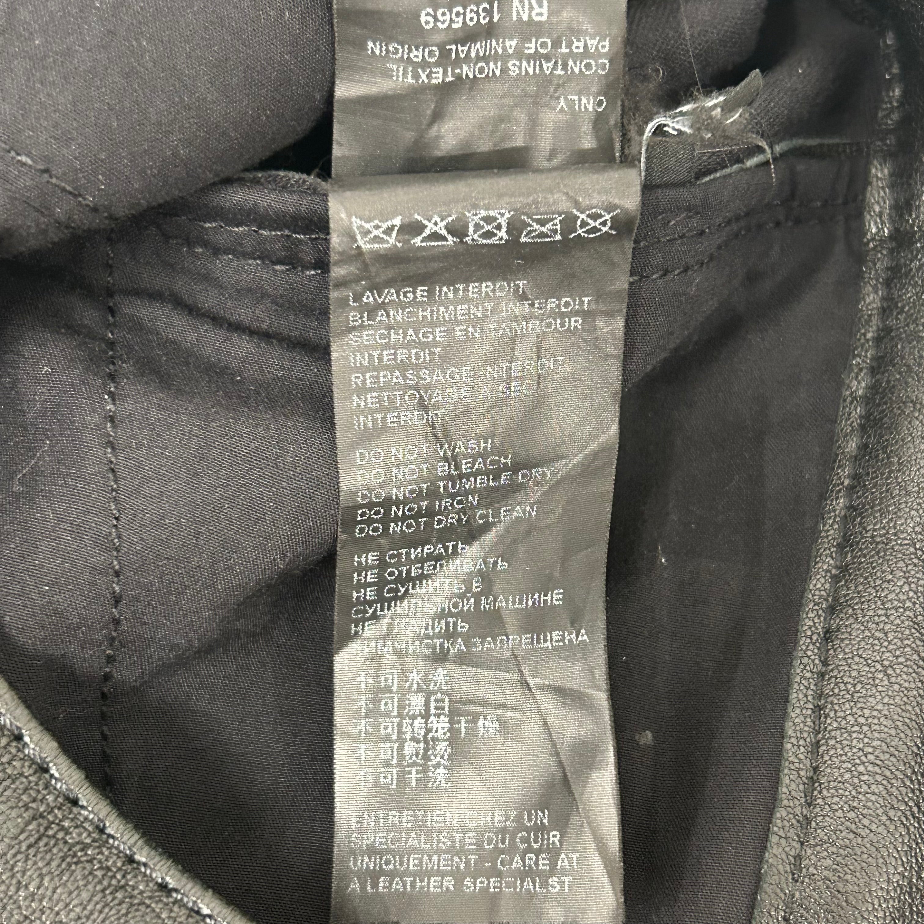 The Kooples/Skinny Pants/XS/Leather/BLK/Low-rise/LAMBSKIN SILVER ZIPS view 5