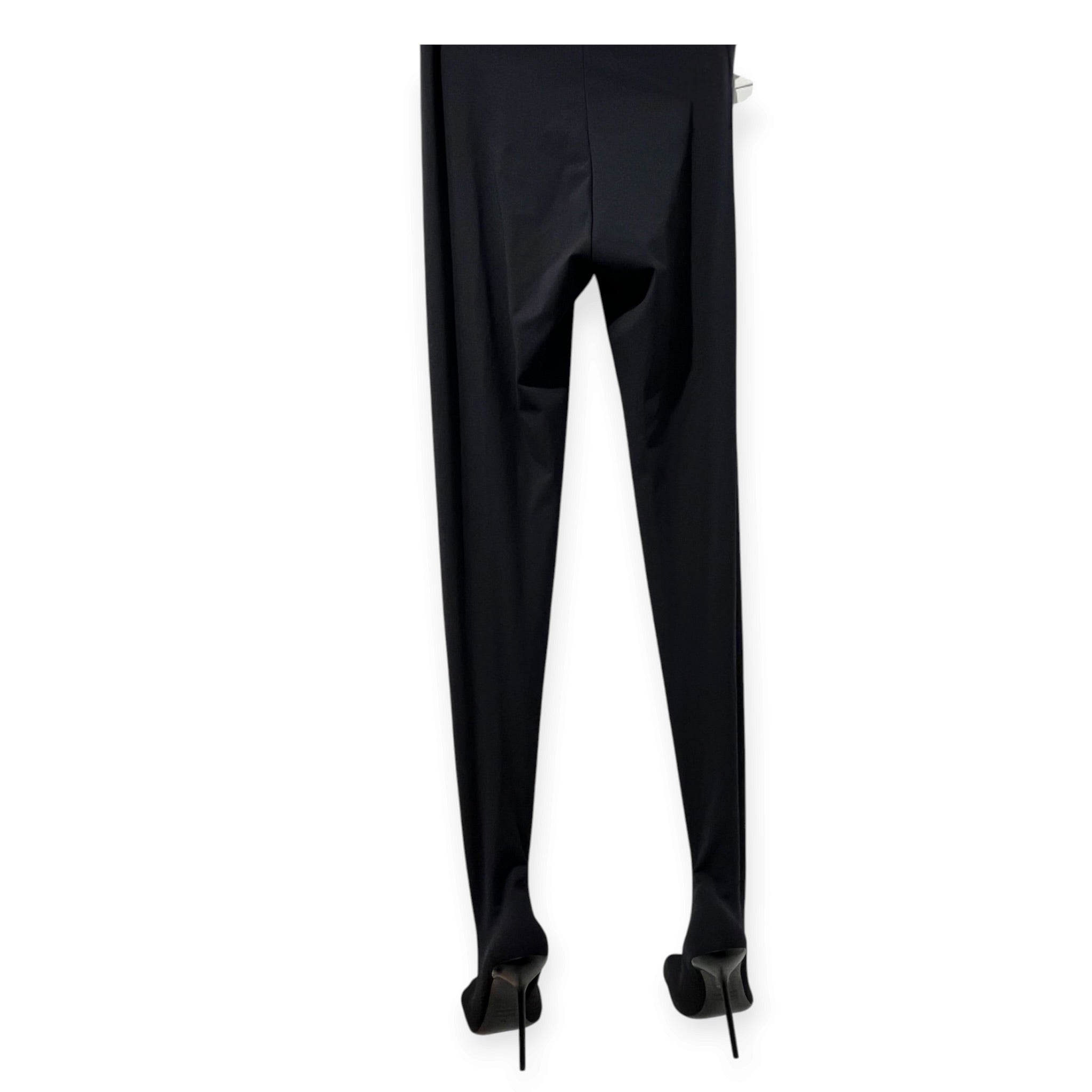 BALENCIAGA/Bottoms/38/Polyester/BLK/ANATOMICAL HEELED PANTS view 2