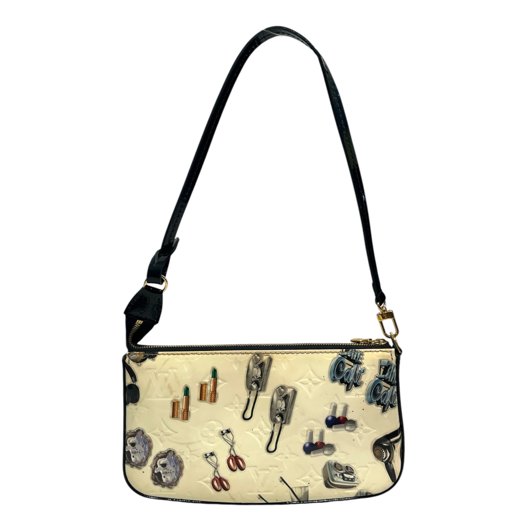 LOUIS VUITTON/Hand Bag/All Over Print/Leather/CRM/dr1105 view 1