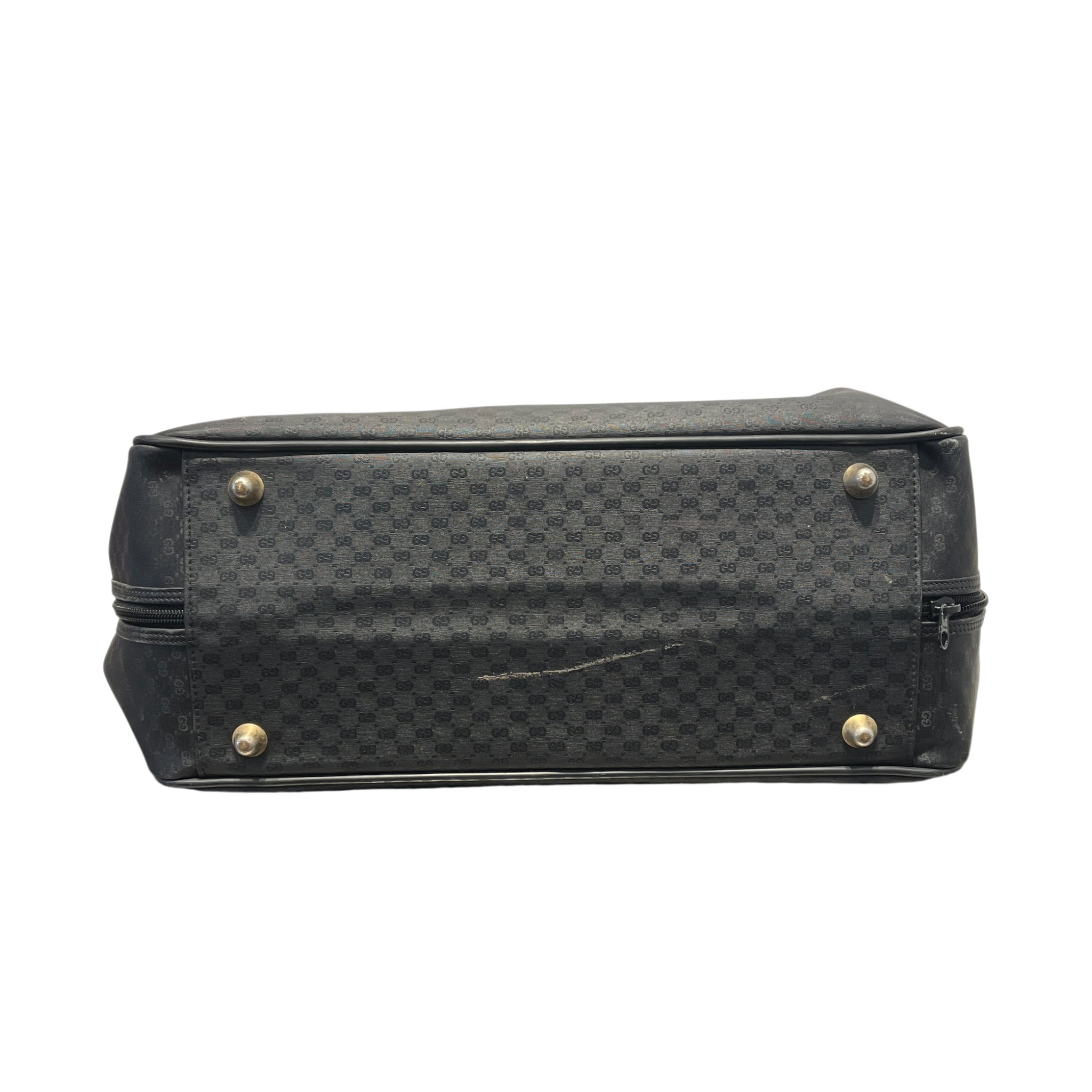 GUCCI/Briefcase/Monogram/Leather/BLK/Supreme Monogram Travel Bag view 3