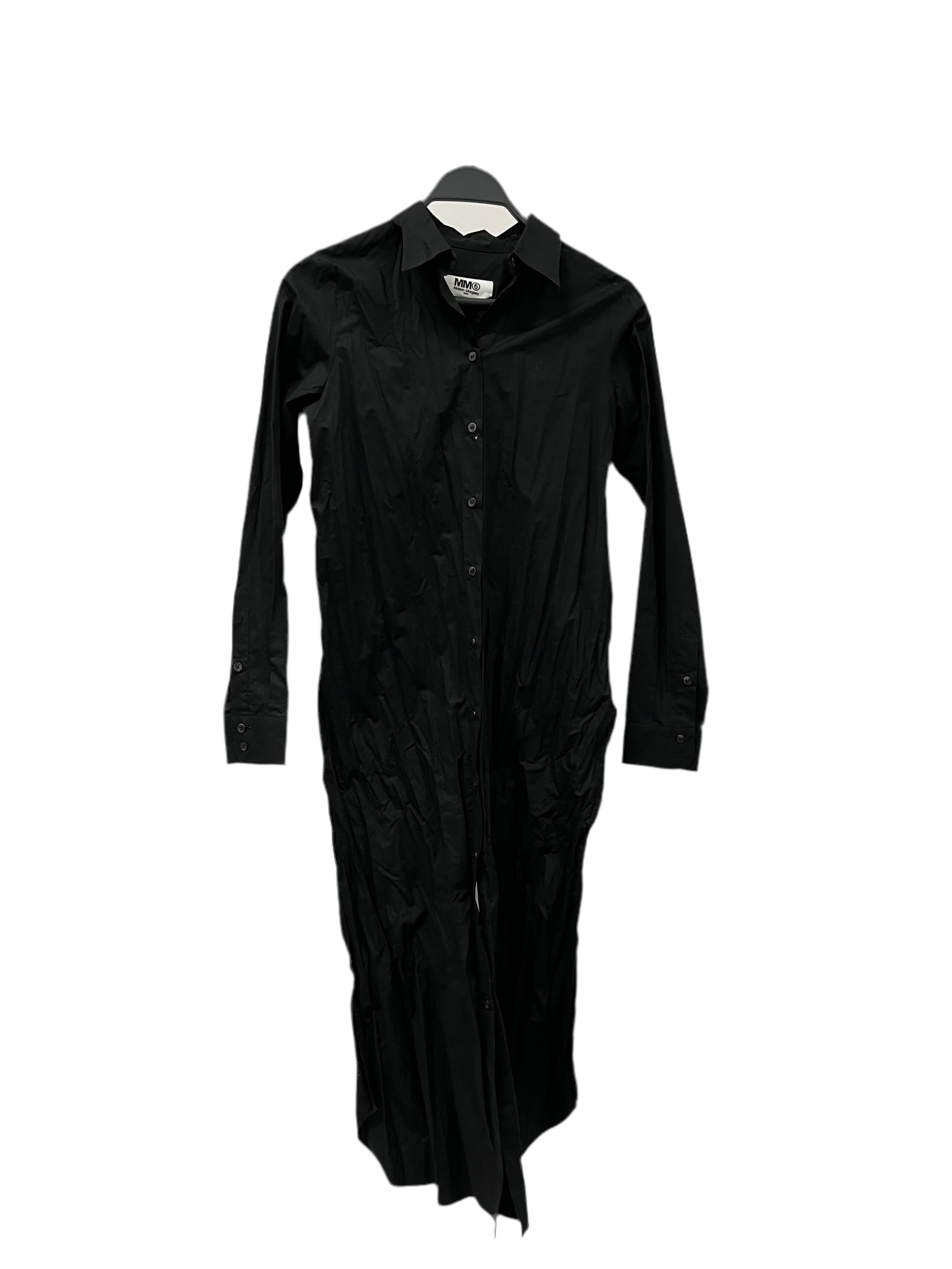 MM6/LS Shirt/42/Cotton/BLK/LONG FRONT BUTTON CLOSURE view 1