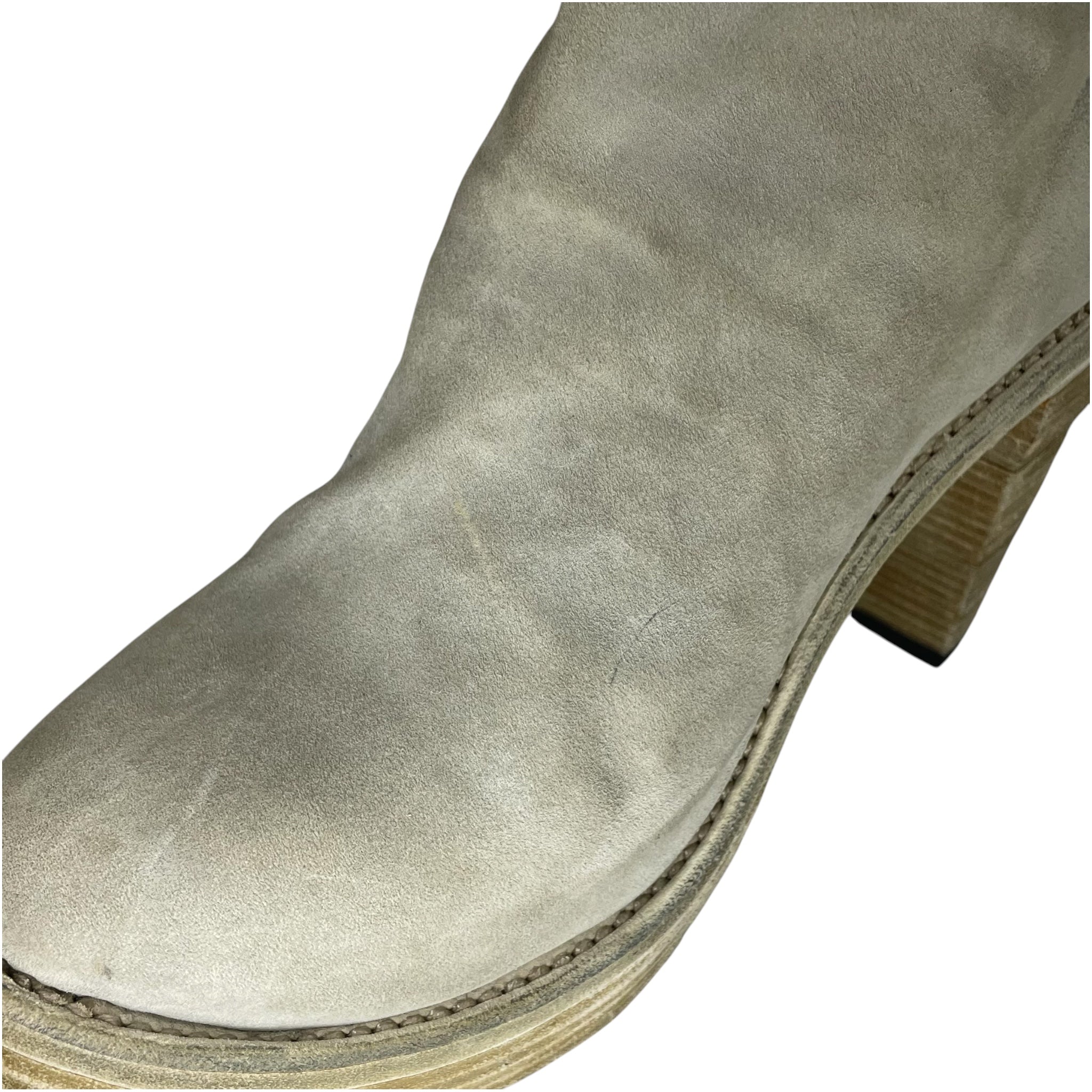 GUIDI/Booties/EU 39/Suede/WHT/PLATFORM HEELED view 7