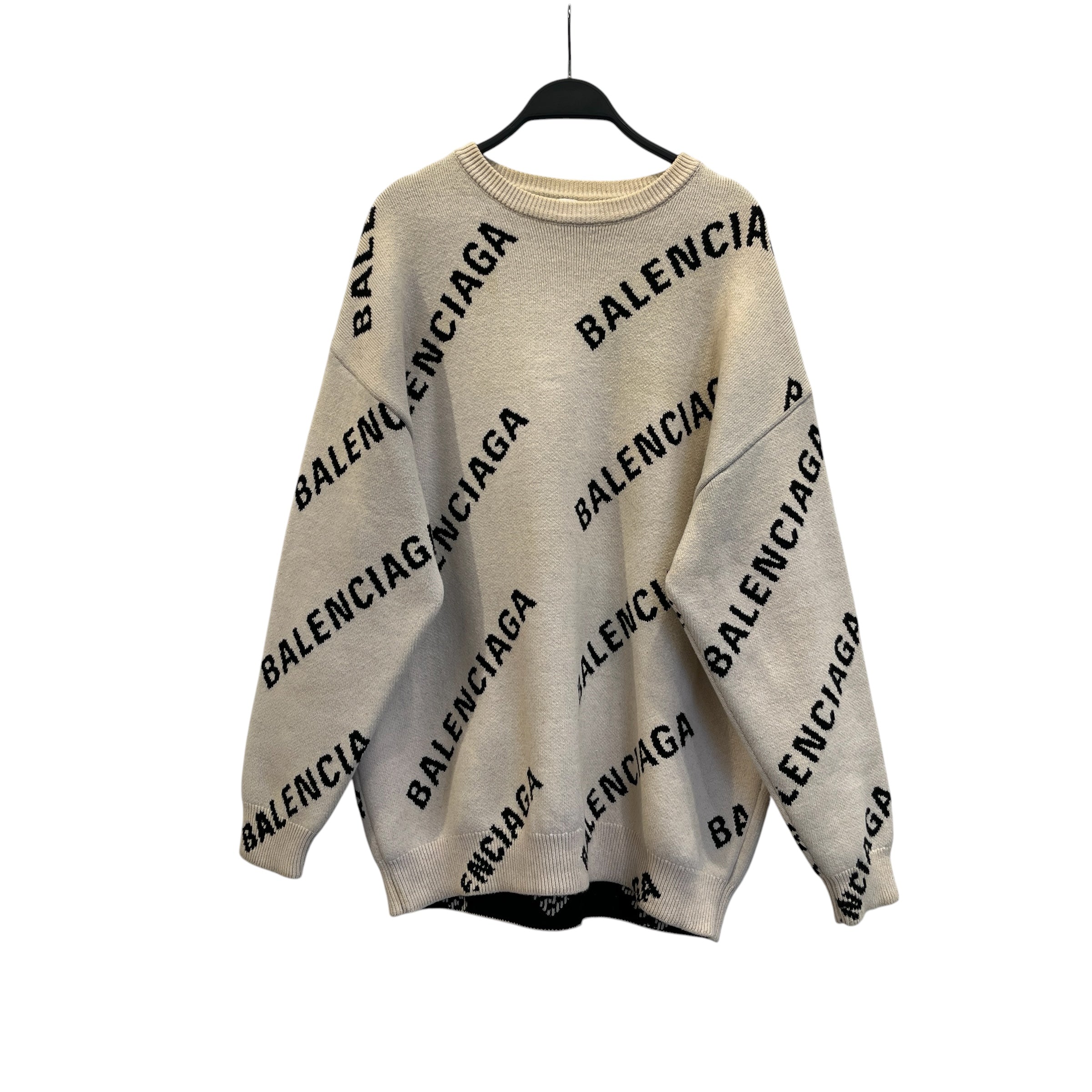 BALENCIAGA/Sweater/S/All Over Print/Cotton/CRM/ view 1