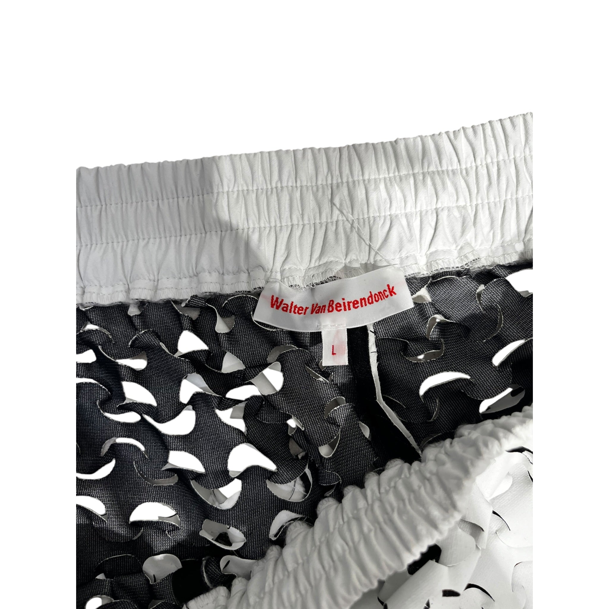 Walter Van Beirendonck/Shorts/L/WHT/Lazercut view 3