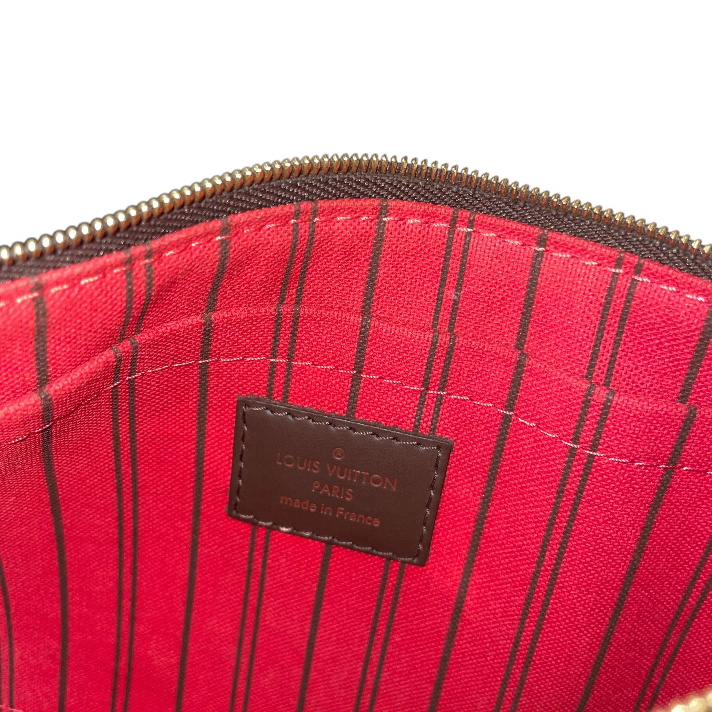 LOUIS VUITTON/Clutch Bag/Leather/BRW/DAMIER EBENE NEVERFULL view 7