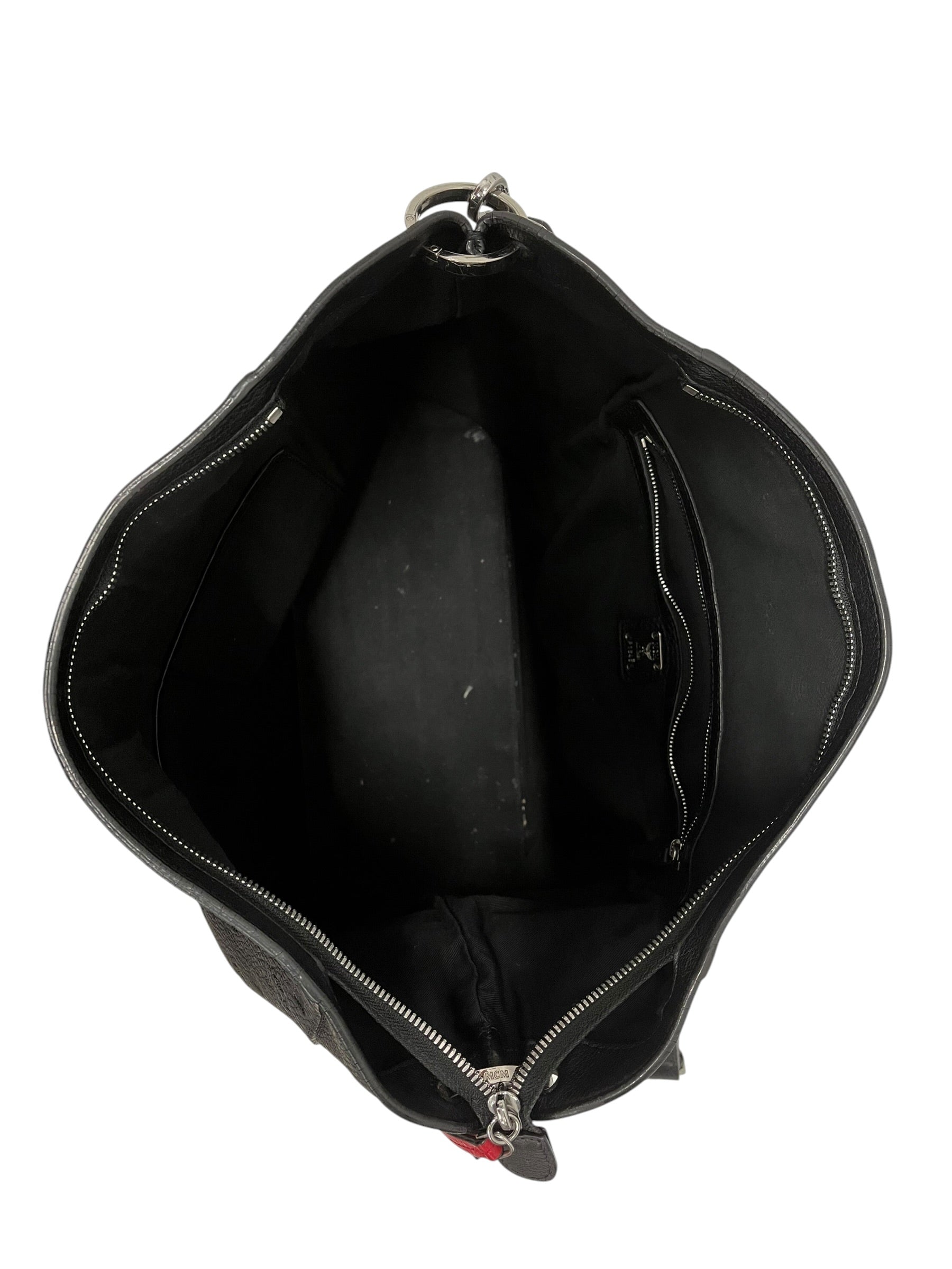 MCM/Cross Body Bag/Monogram/Leather/BLK/Klara Hobo view 5