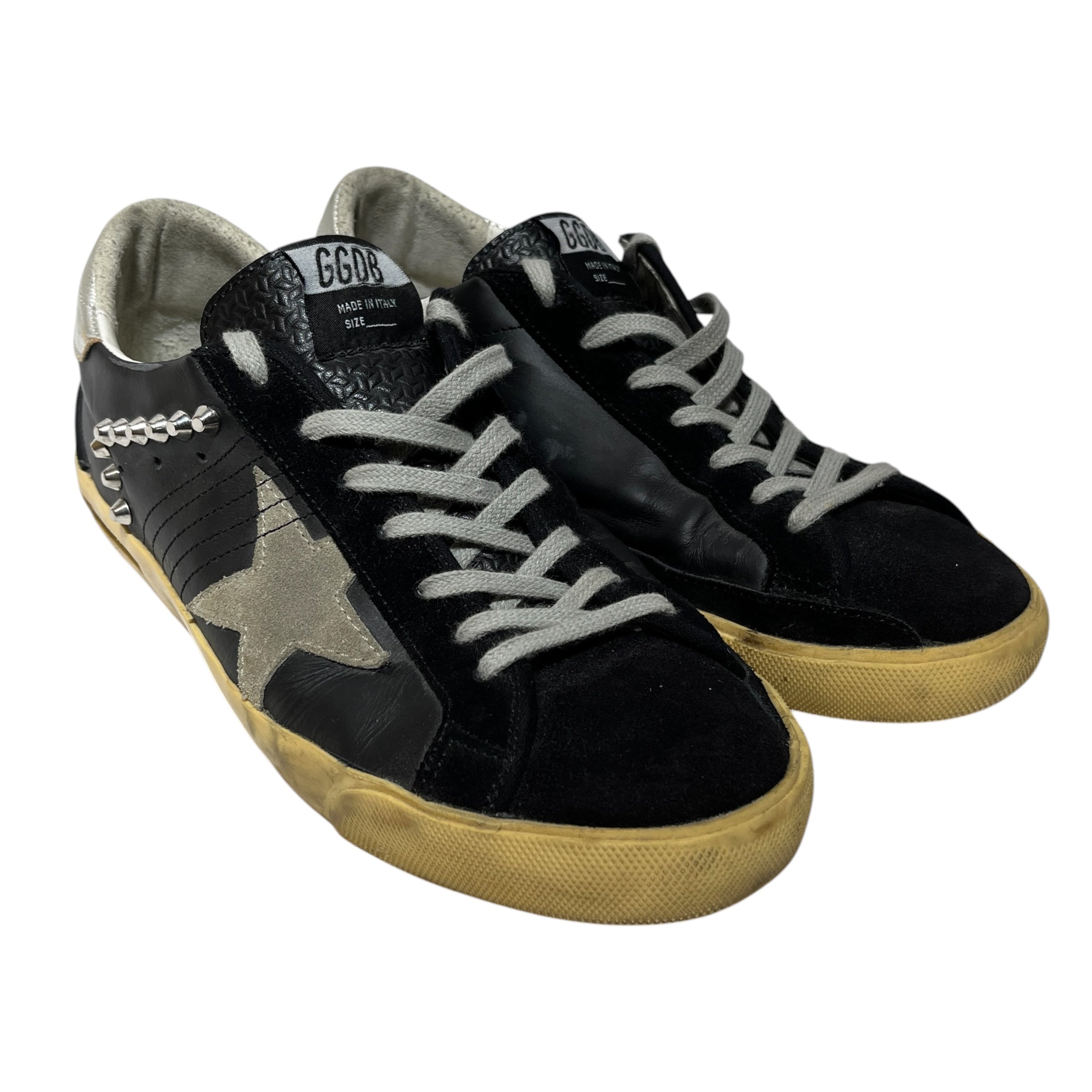 GOLDEN GOOSE/Low-Sneakers/EU 41/Cotton/BLK/Studded view 1