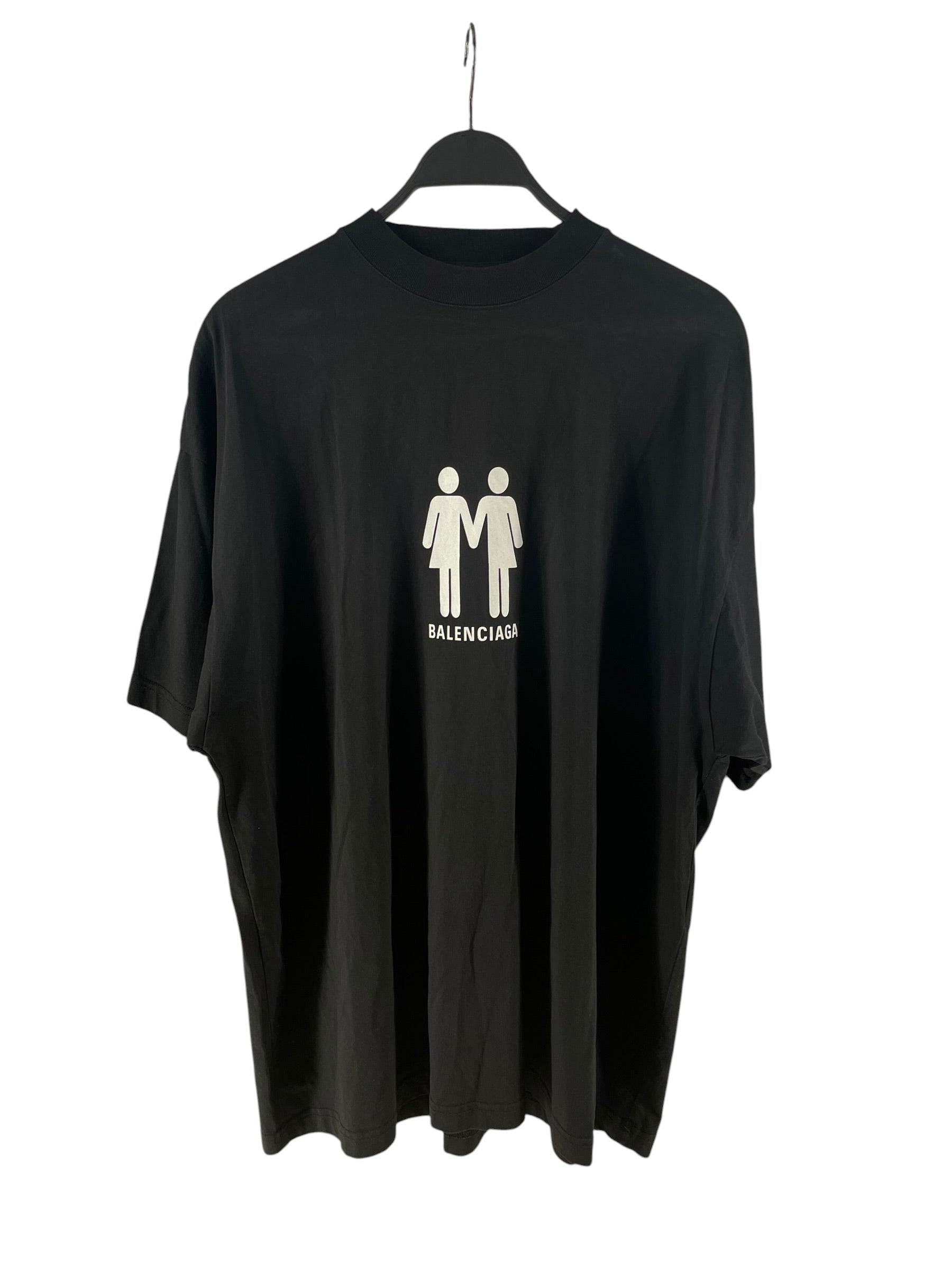 BALENCIAGA/T-Shirt/3/Cotton/BLK/BALENCIAGA PRIDE 2022 TSHIRT view 1