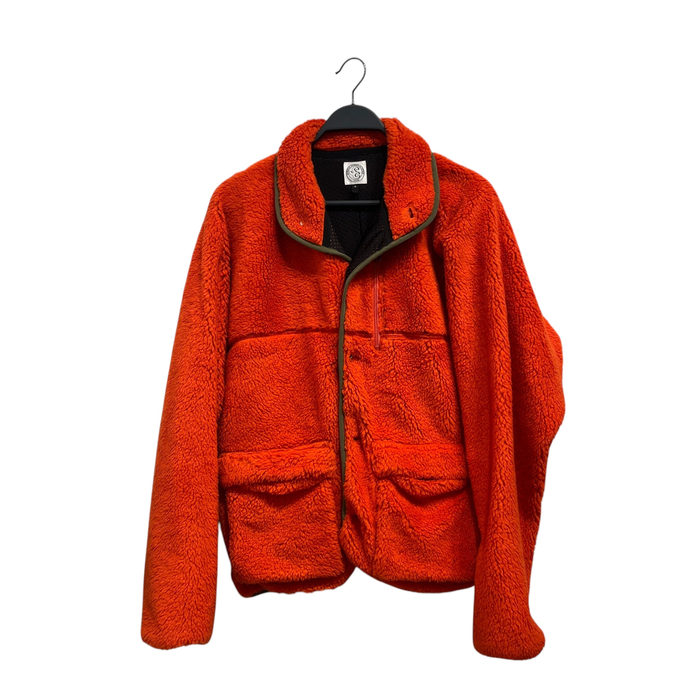 SIMPLY COMPLICATED/Fleece Jkt/2/Cotton/ORN/NET INNER LINING SILVER BUTTON view 1