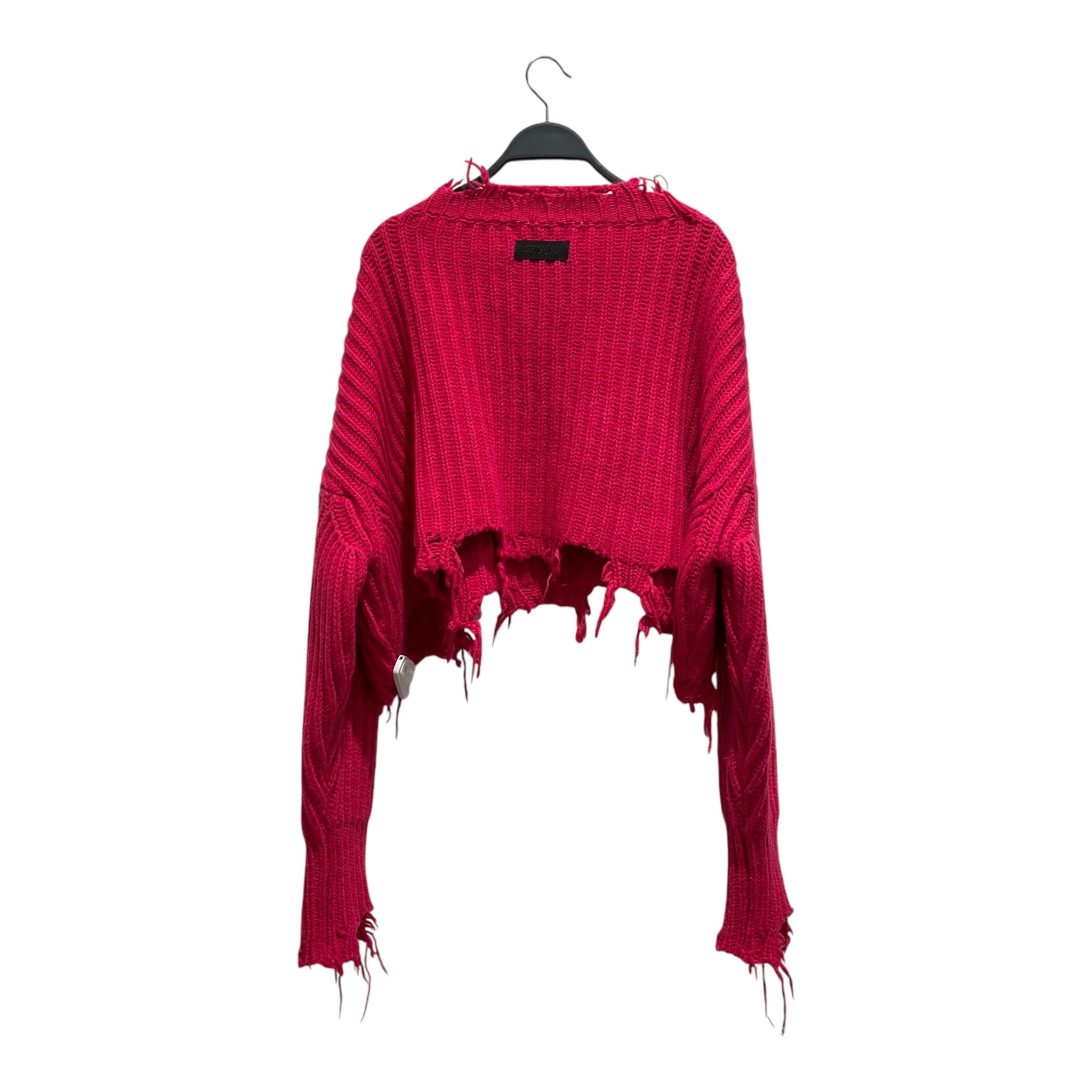 DIESEL/Sweater/XS/Cotton/PNK/Distressed/CROP view 2