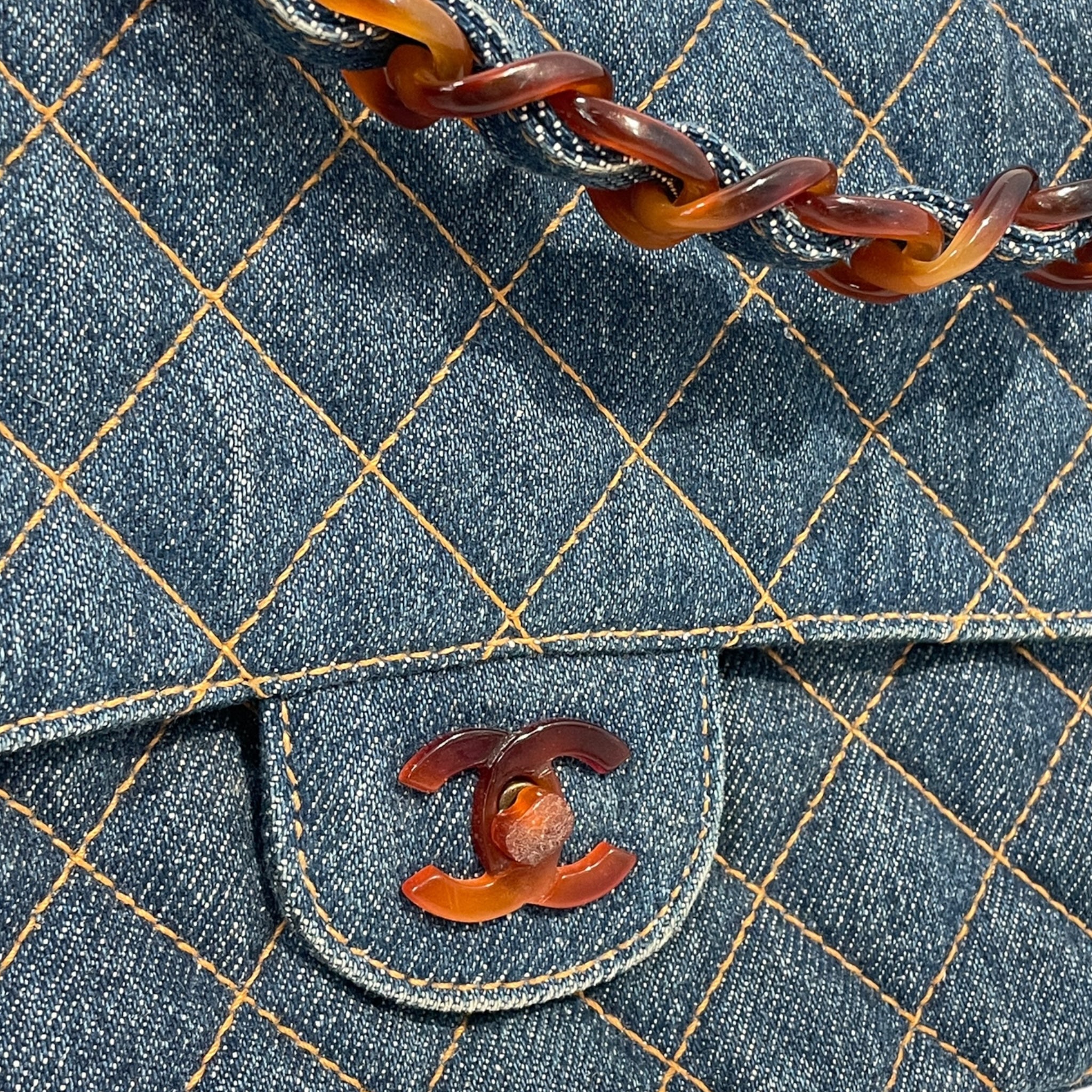 CHANEL/Hand Bag/Denim/BLU/DBVYV7C view 7