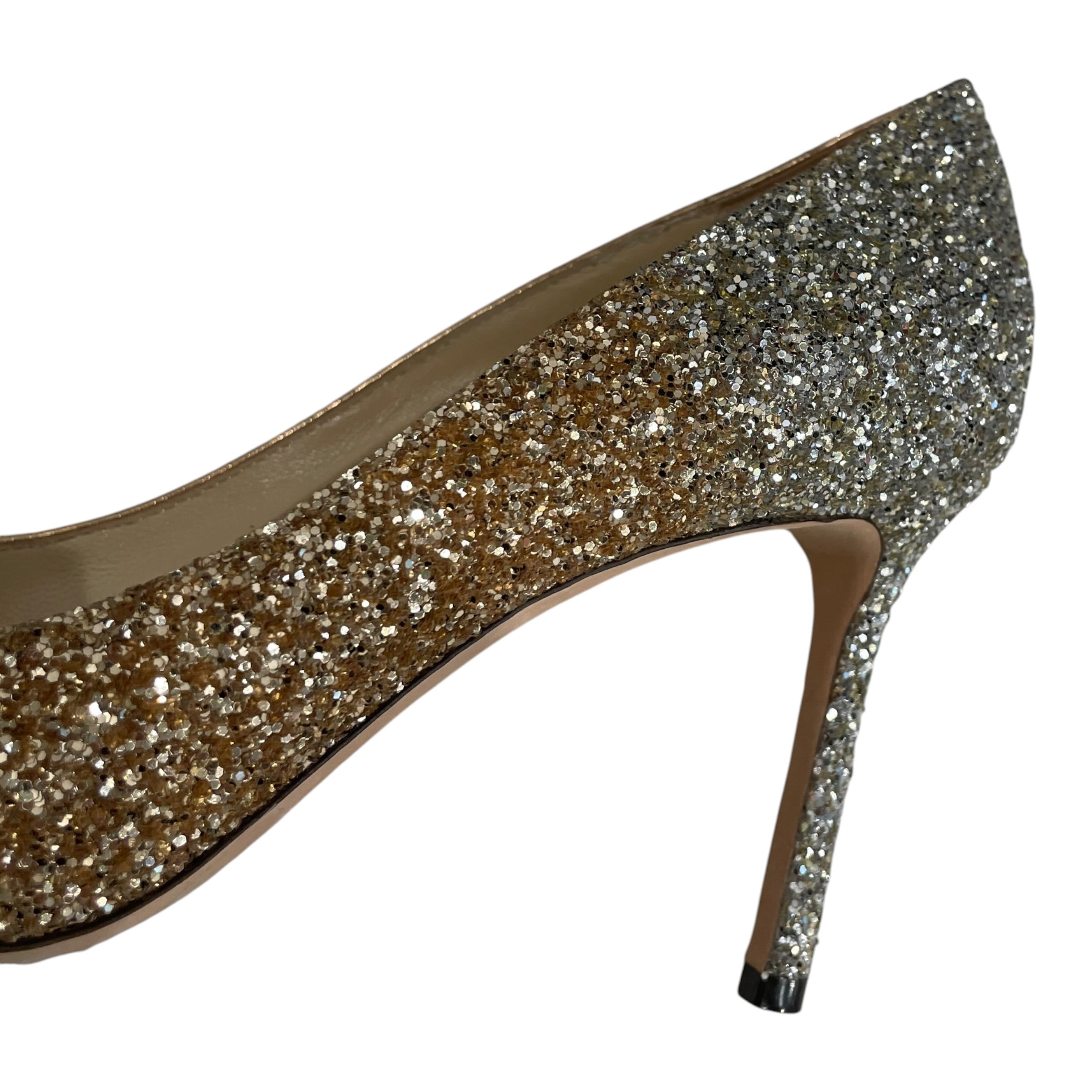 JIMMY CHOO/Heels/EU 39.5/Leather/SLV/2 TONE ALL OVER BEDAZZLE view 7