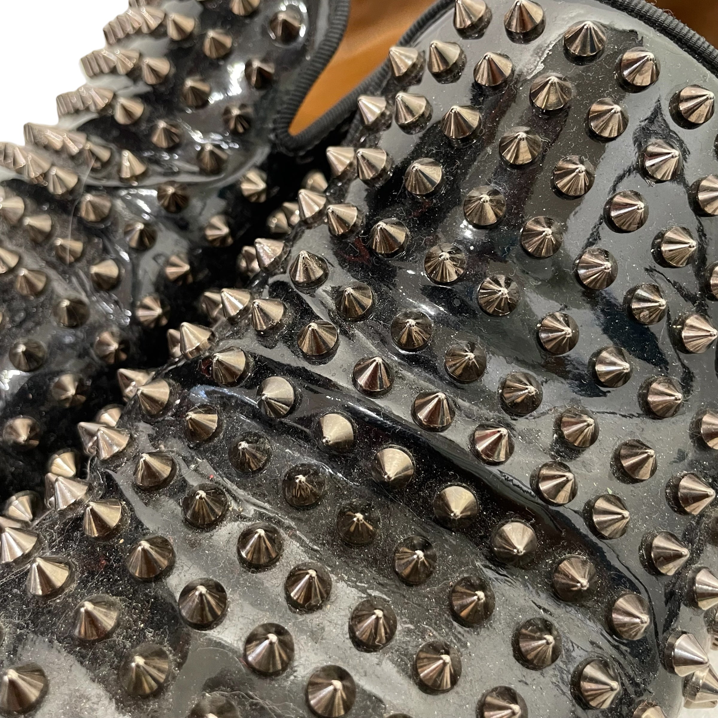 Christian Louboutin/Loafers/EU 43/Leather/BLK/STUDDED view 8