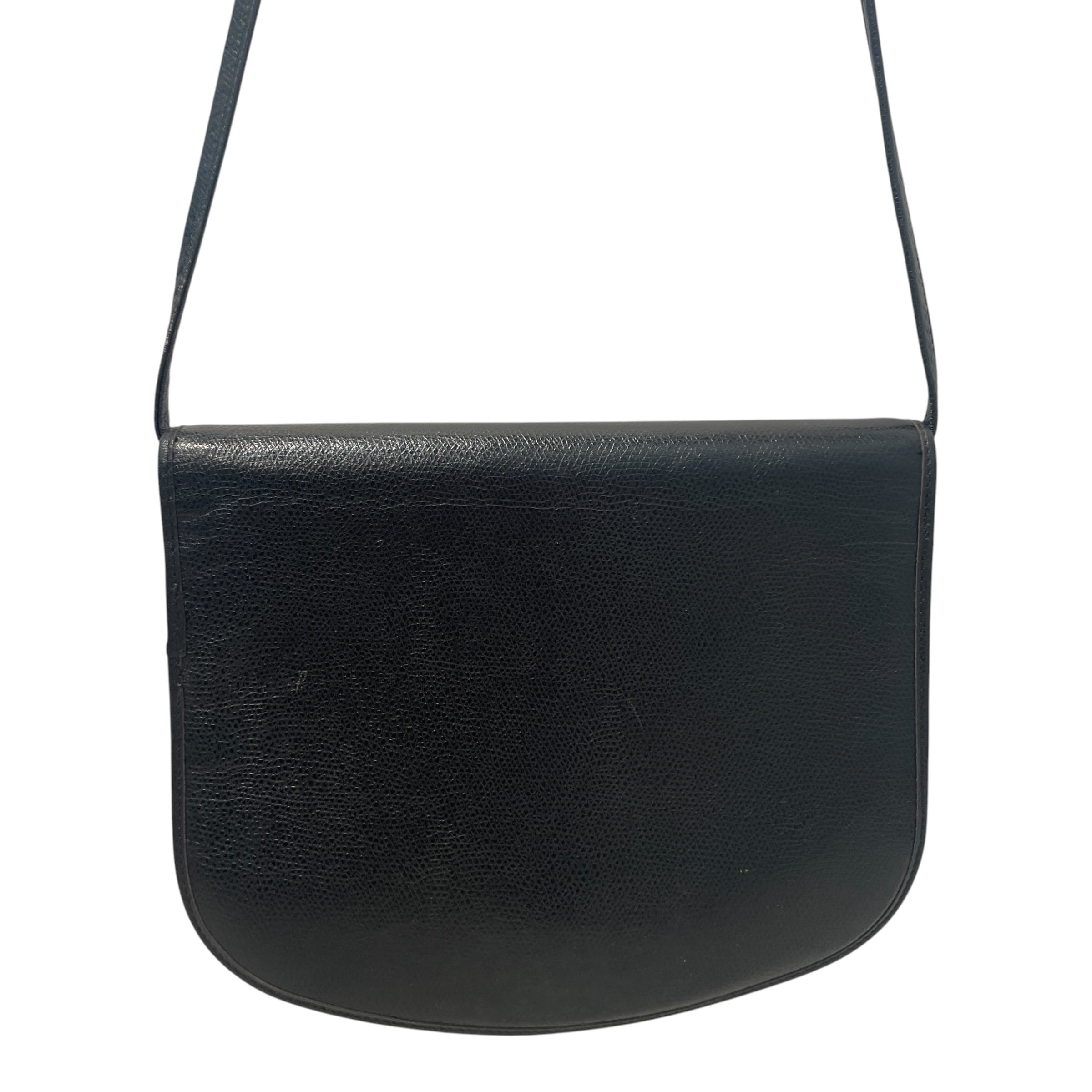 Christian Dior/Cross Body Bag/Leather/BLK/Cross Body view 5
