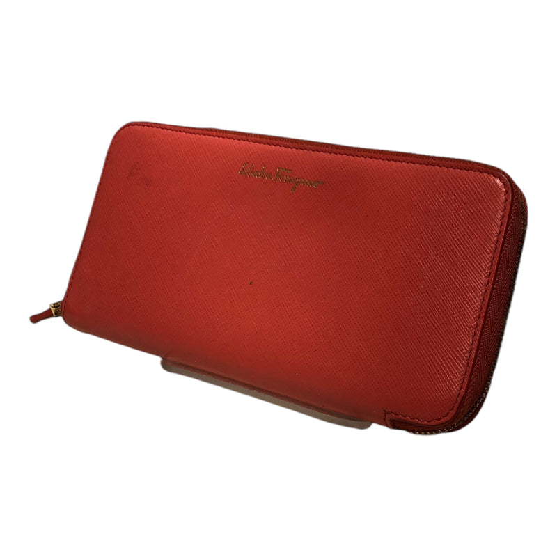 Salvatore Ferragamo/Bifold Wallet/Leather/RED/