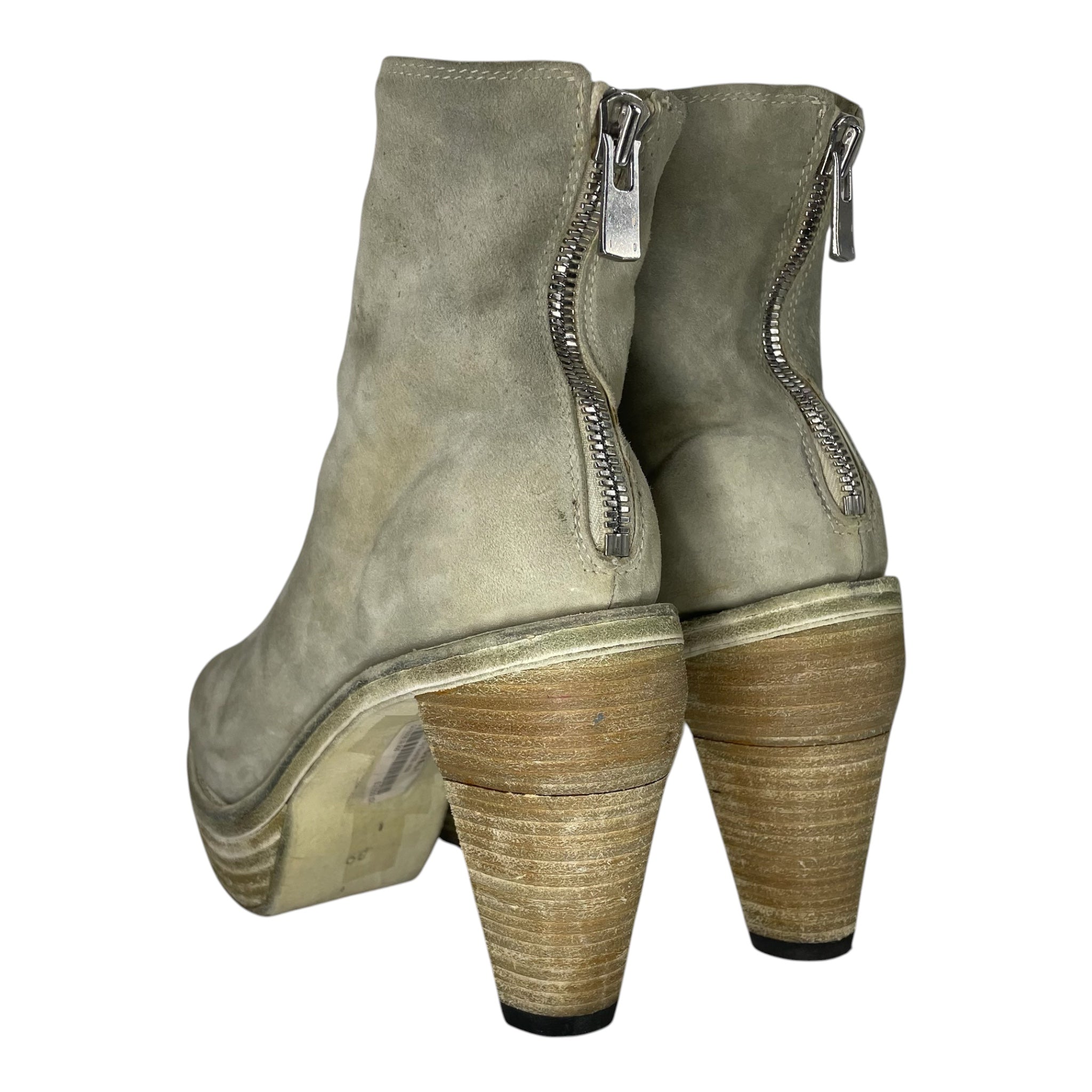 GUIDI/Booties/EU 39/Suede/WHT/PLATFORM HEELED view 2