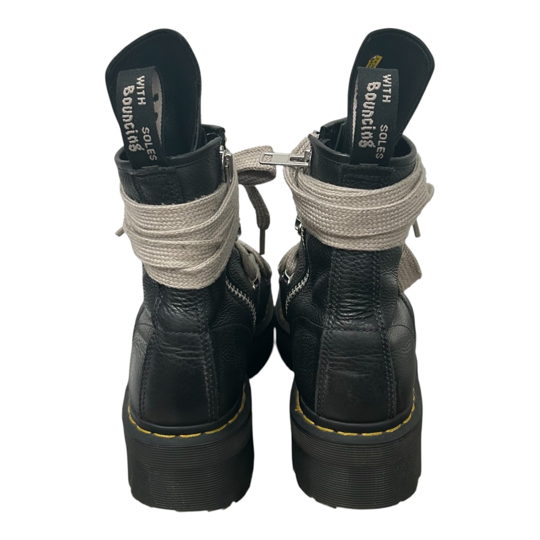 Dr.Martens/Rick Owens/Lace Up Boots/US 9.5/Leather/BLK/1460rickowens leather platform view 5