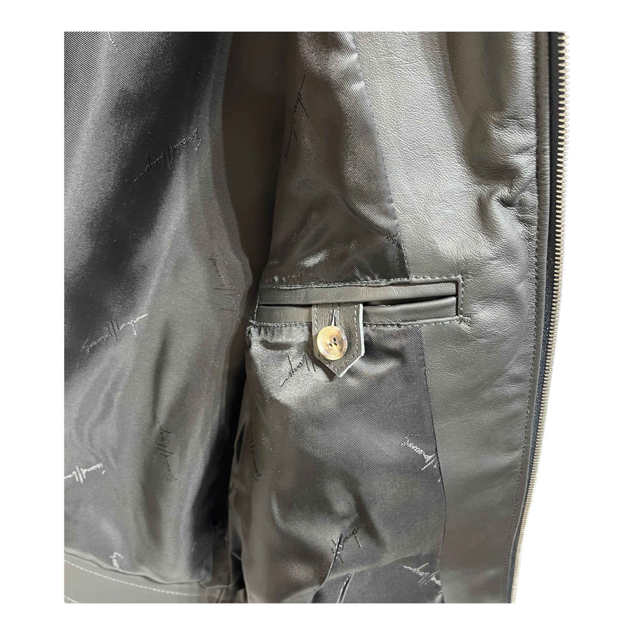 Second/Layer/Leather Jkt/48/Leather/BLK/cowhide jacket view 4