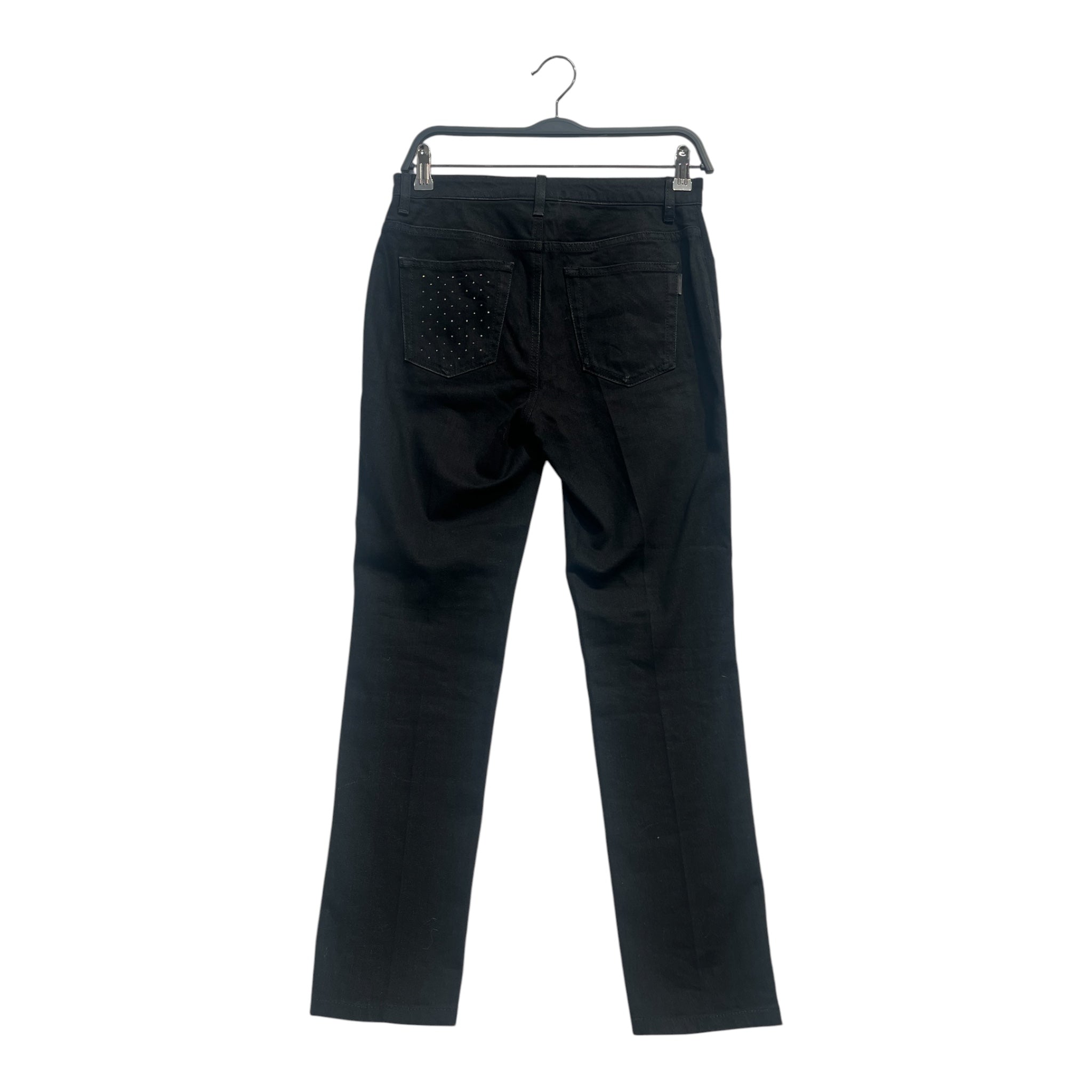 SAINT LAURENT/Bottoms/29/Denim/BLK/RINE STONES ON BACK view 2
