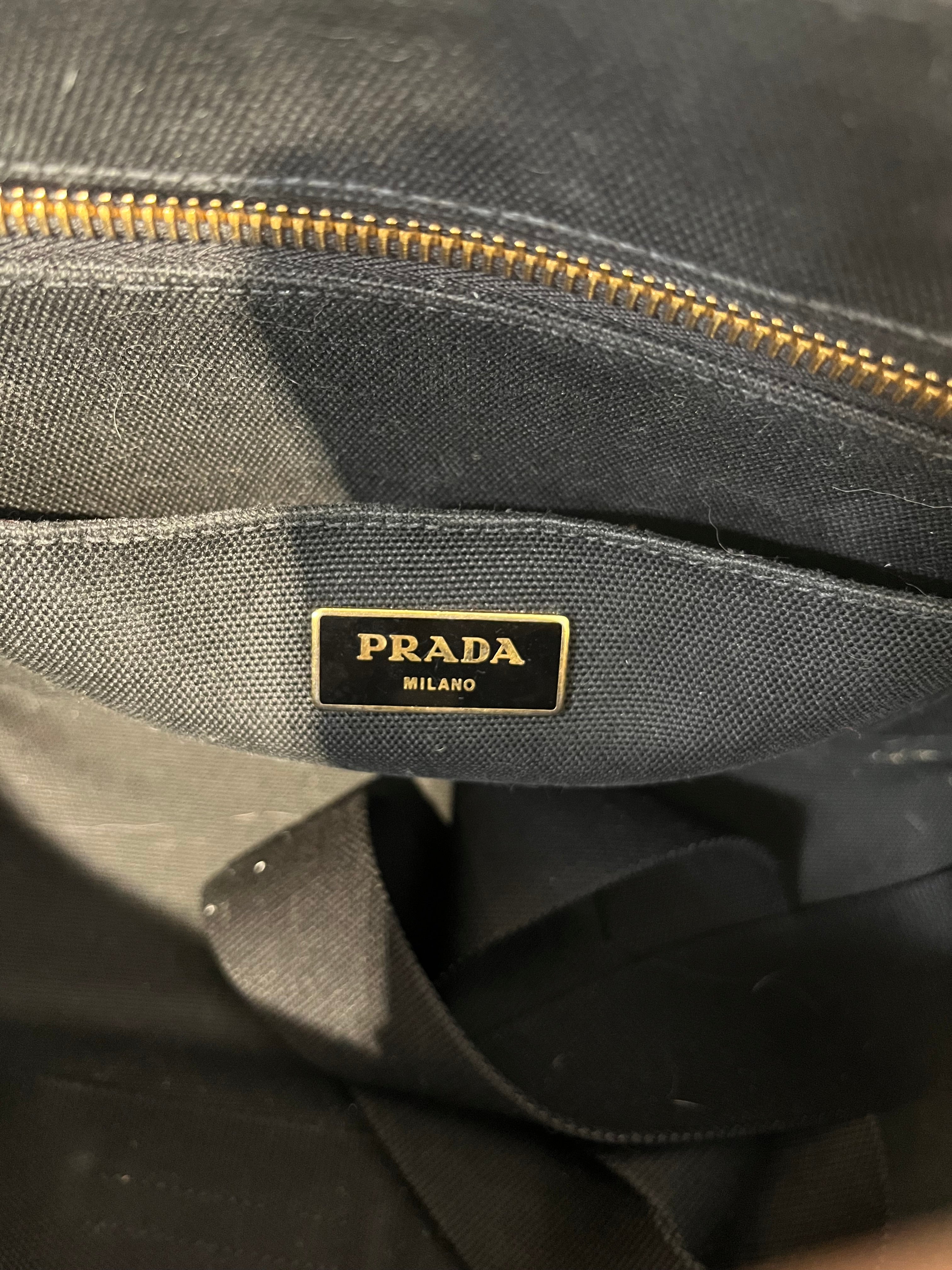 PRADA/Hand Bag/Cotton/BLK/GOLD HARDWARE | 197 | view 3