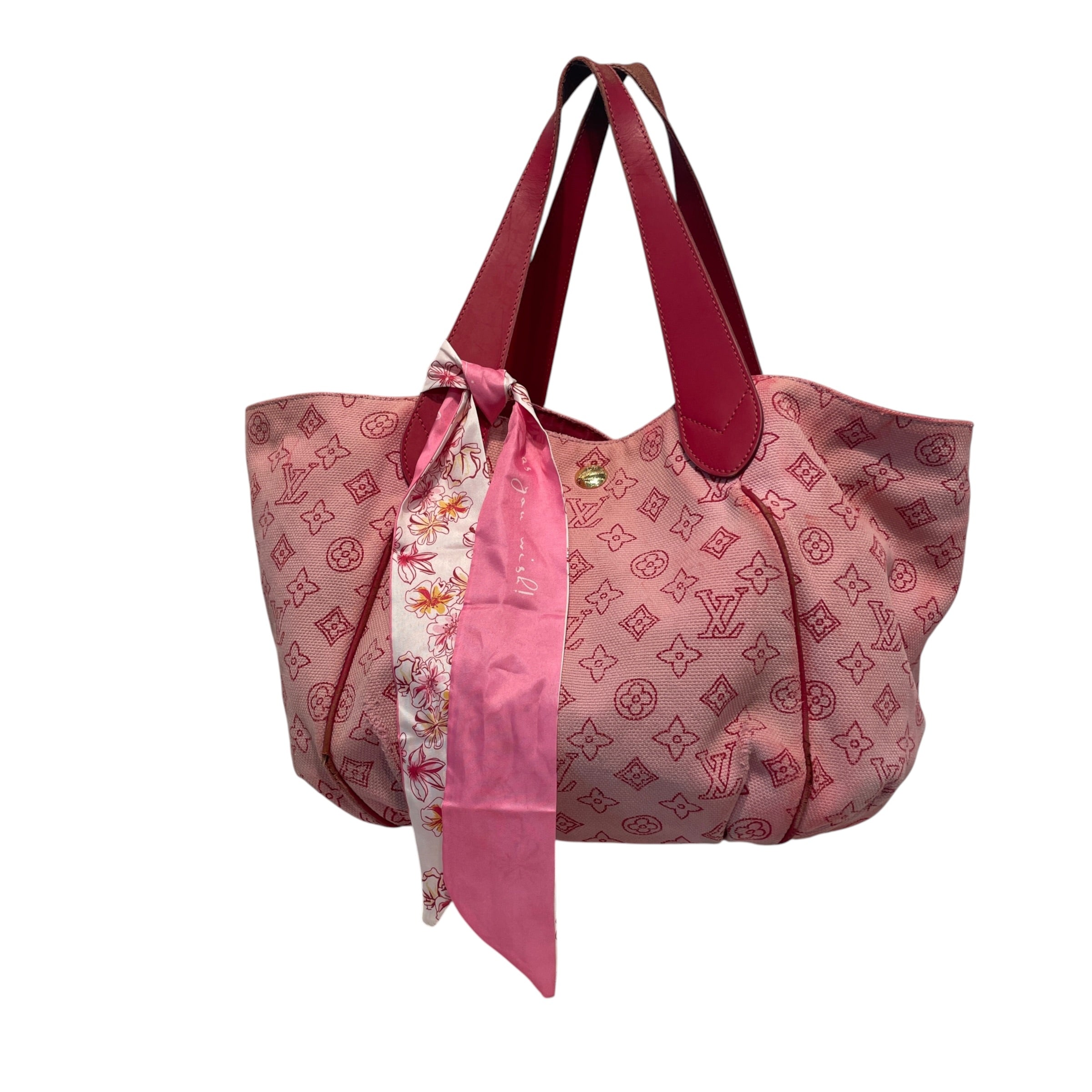 LOUIS VUITTON/Hand Bag/Monogram/Cotton/PNK/Ipanema GM view 1