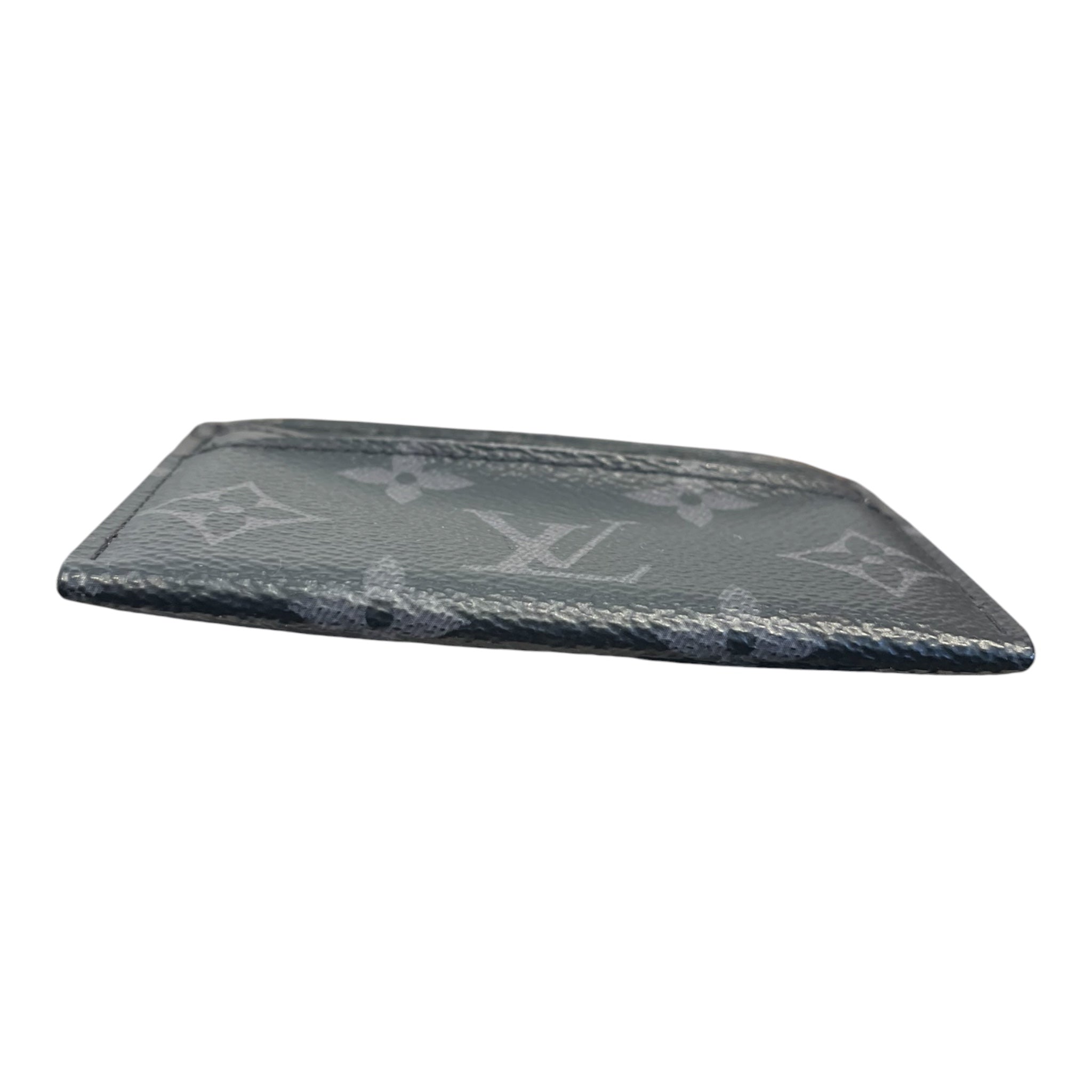 LOUIS VUITTON/Wallet/Monogram/Leather/BLK/M's/Card Holder view 3