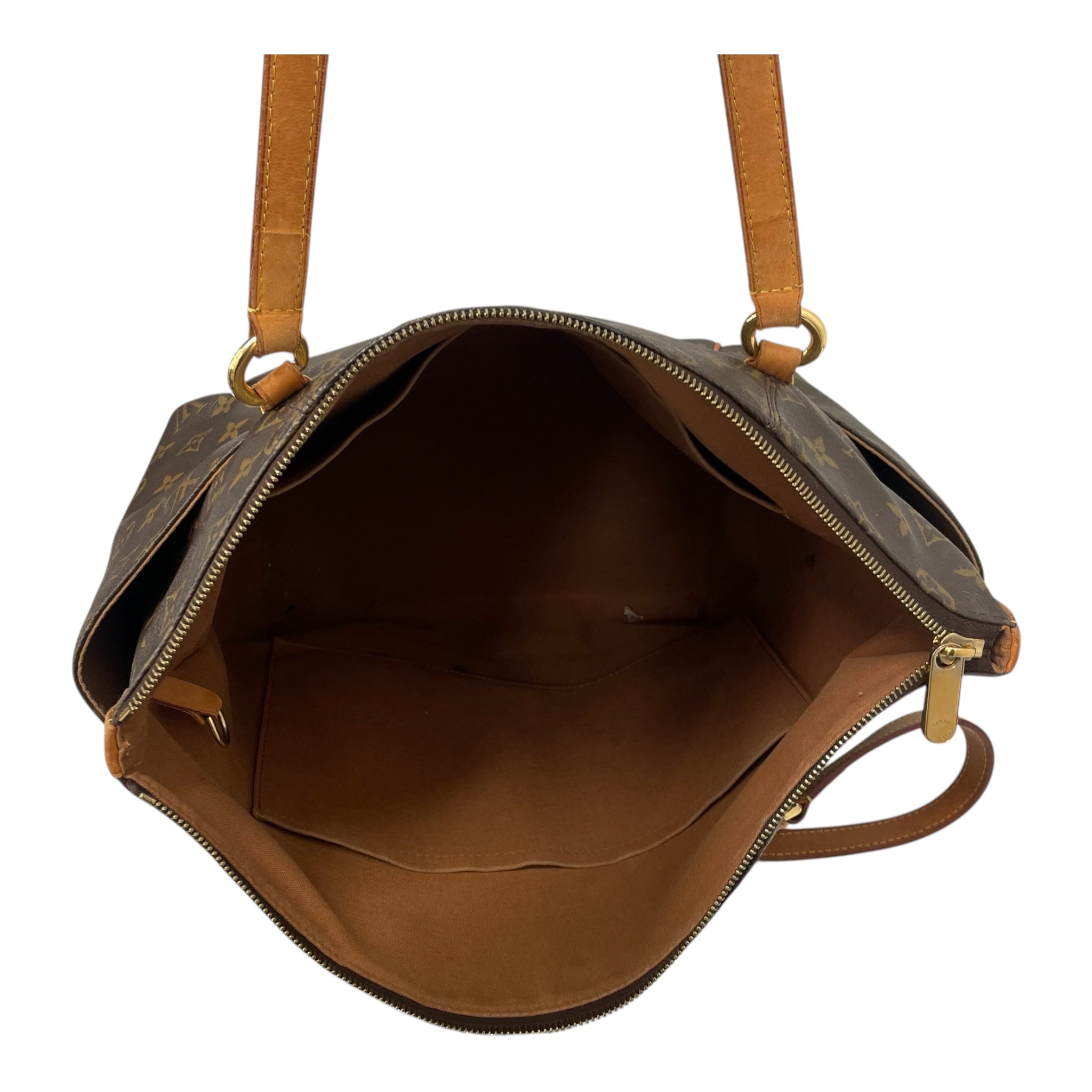 LOUIS VUITTON/Hand Bag/Monogram/Leather/CLR/2 side pockets view 4