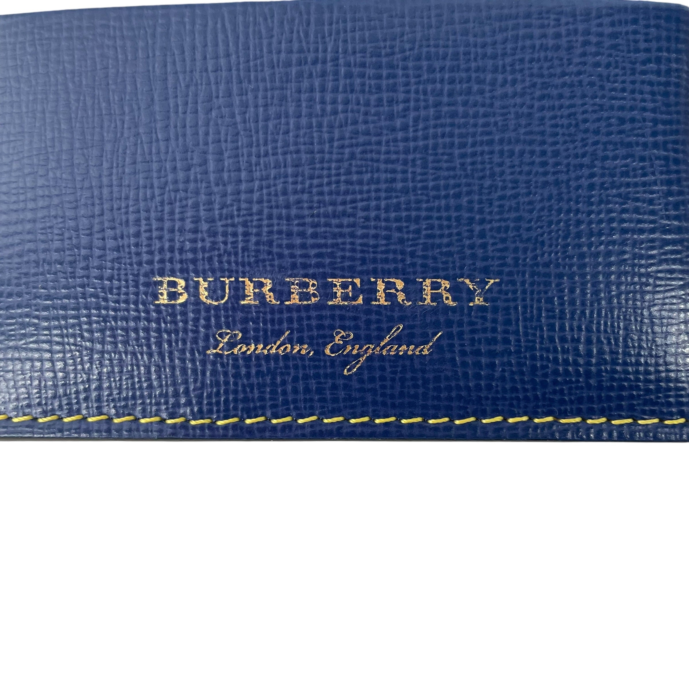 BURBERRY LONDON/Wallet/All Over Print/Leather/BLU/M's/  CREATURE APPLIQUE view 5