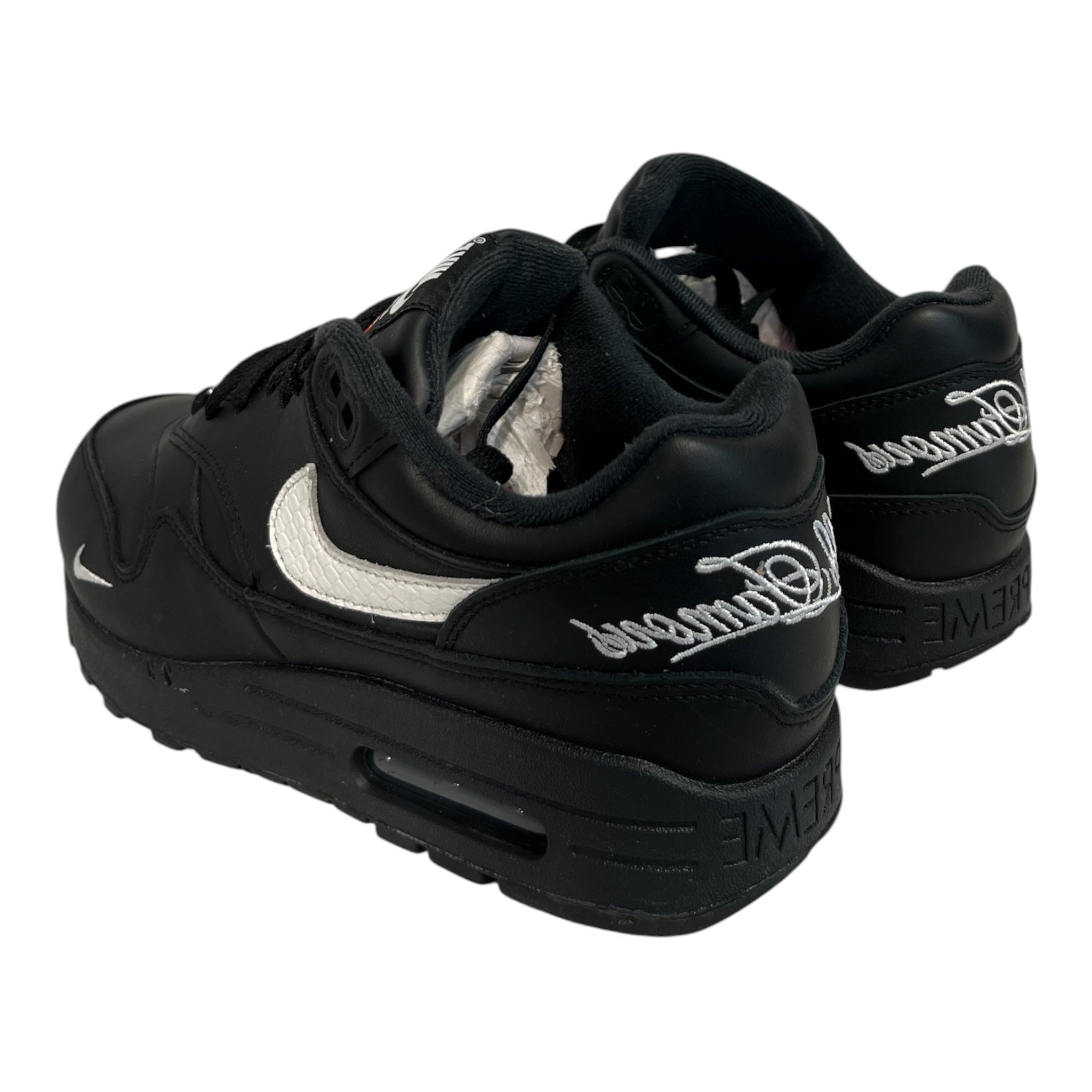 NIKE/Supreme/Low-Sneakers/US 8/Leather/BLK/HF8813-001 AIR MAX 1 view 2