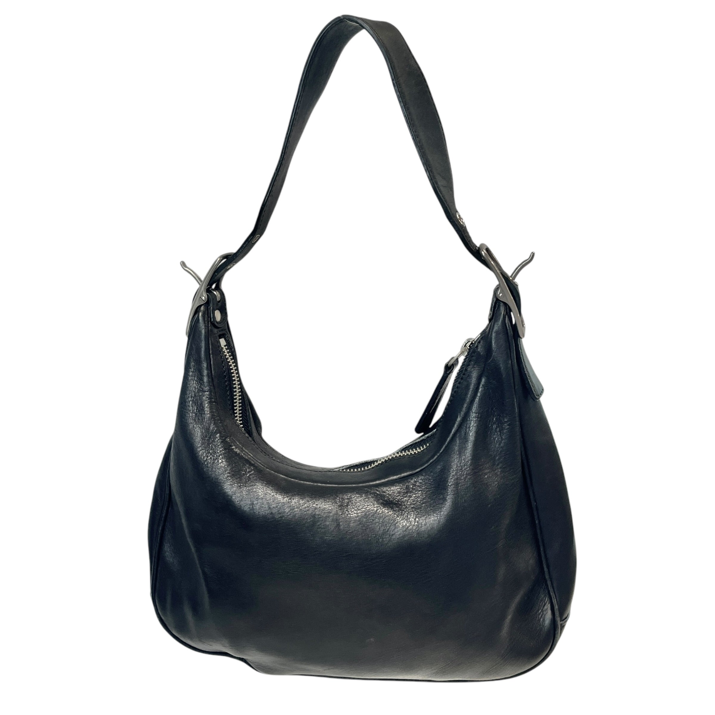 COACH/Hand Bag/Leather/BLK/Zoe Crescent Hobo view 2